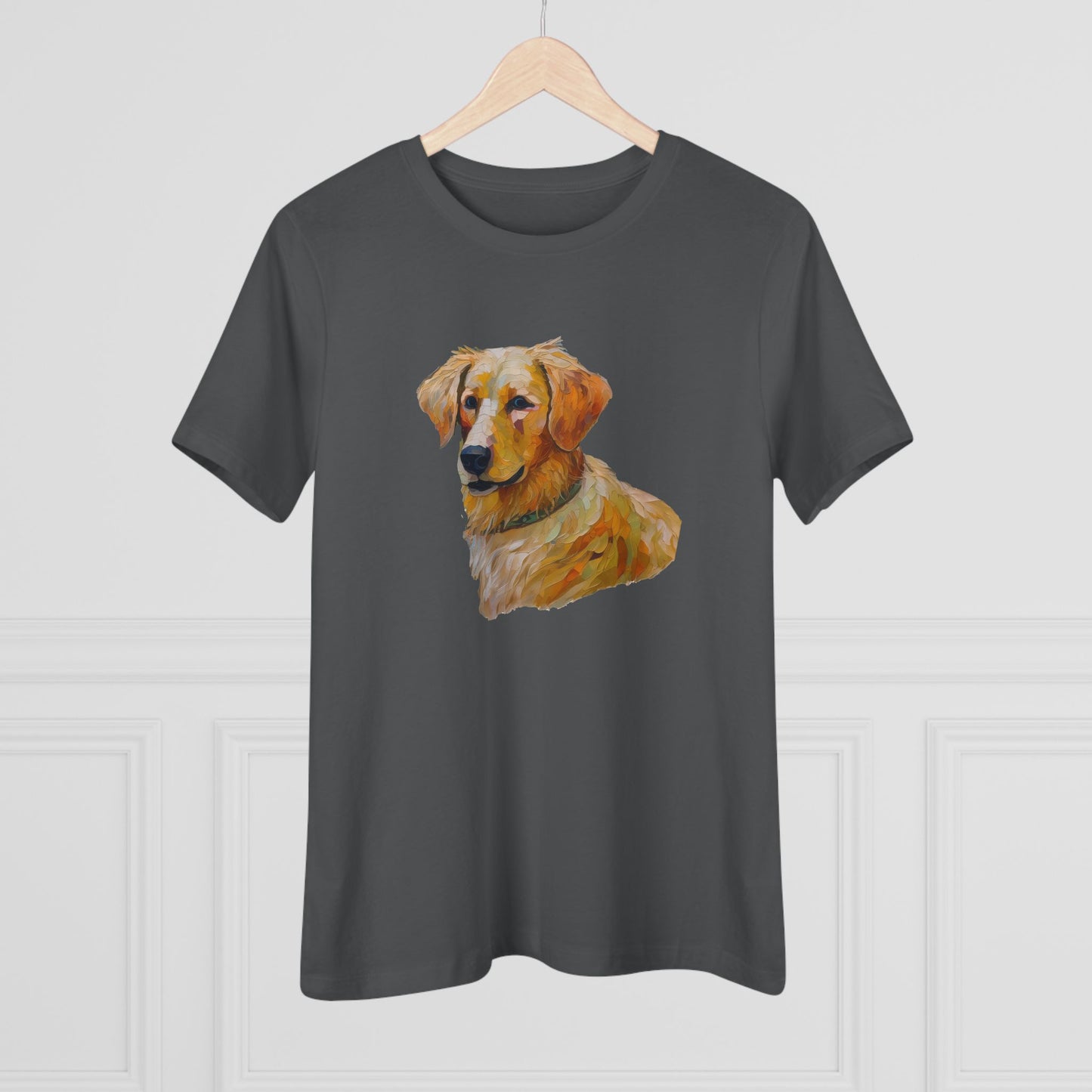 Golden Retriever Puppy Women's Relaxed Fit Cotton Tee