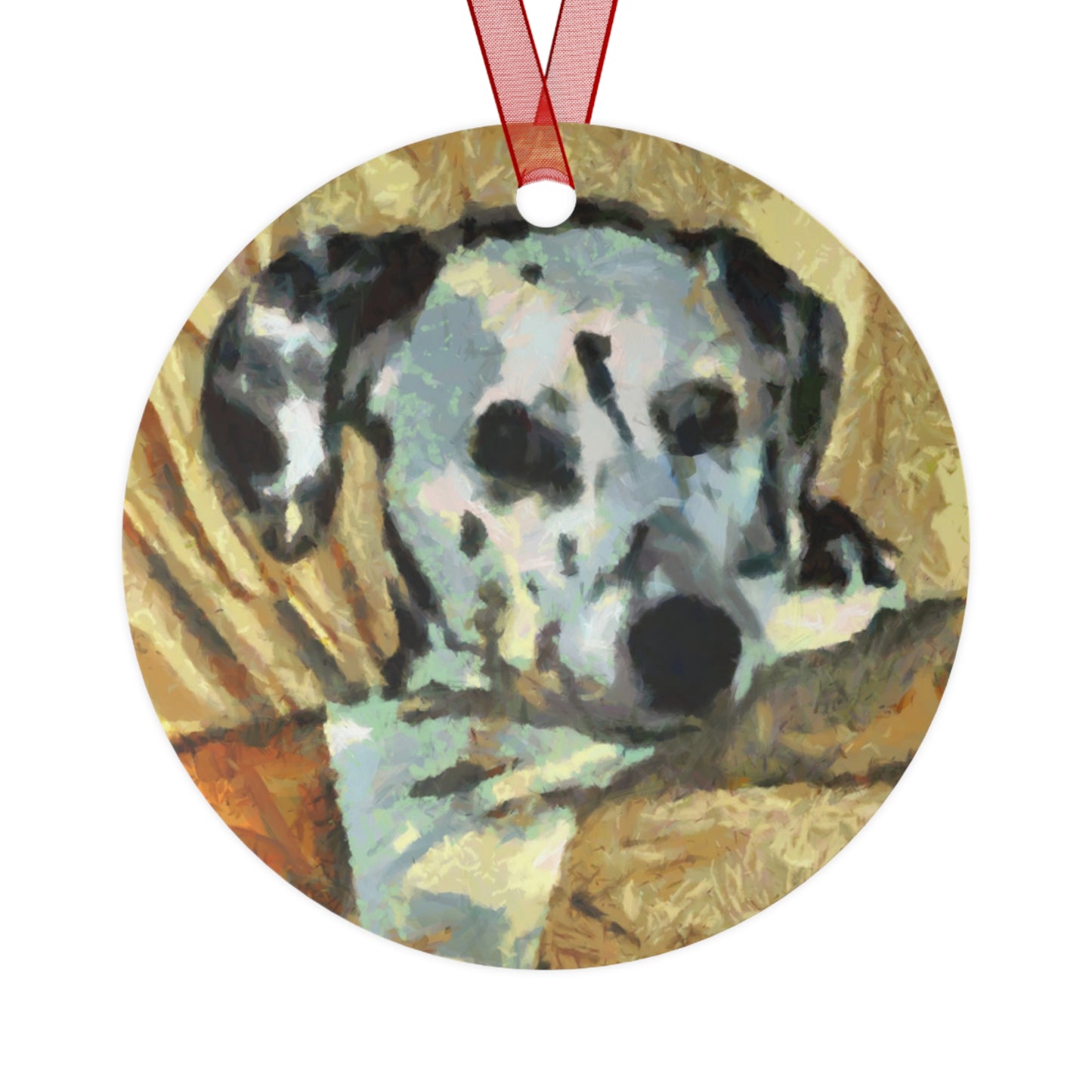 Dalmatian 'Time for Breakfast' Metal Ornaments