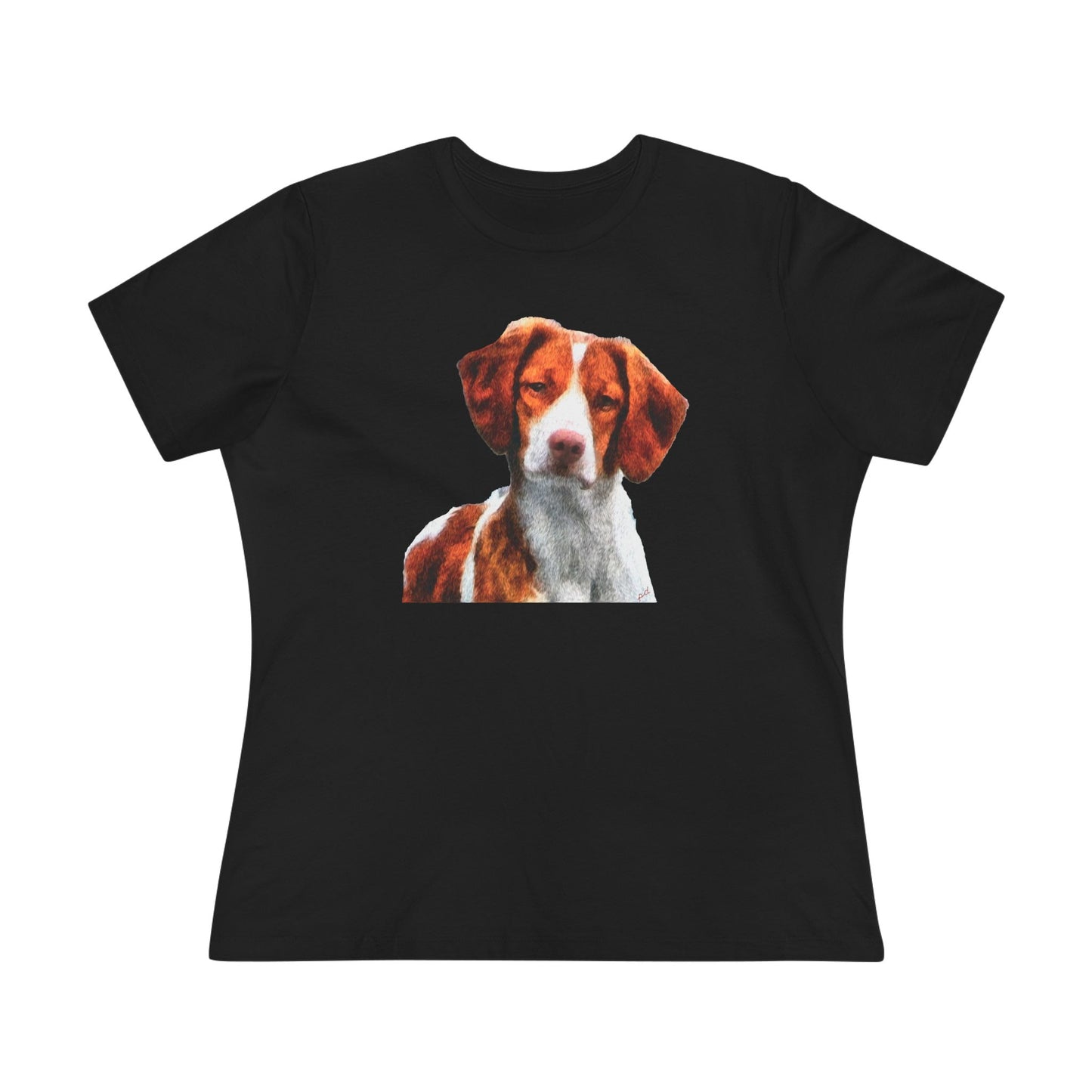 Brittany Spaniel 'Gunner' Women's Relaxed Fit Cotton Tee