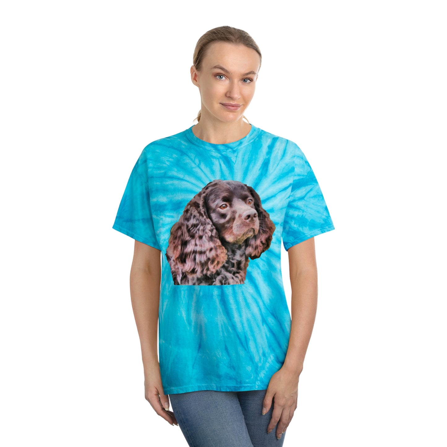 American Water Spaniel Unisex Cotton - Tie-Dye Tee, Cyclone