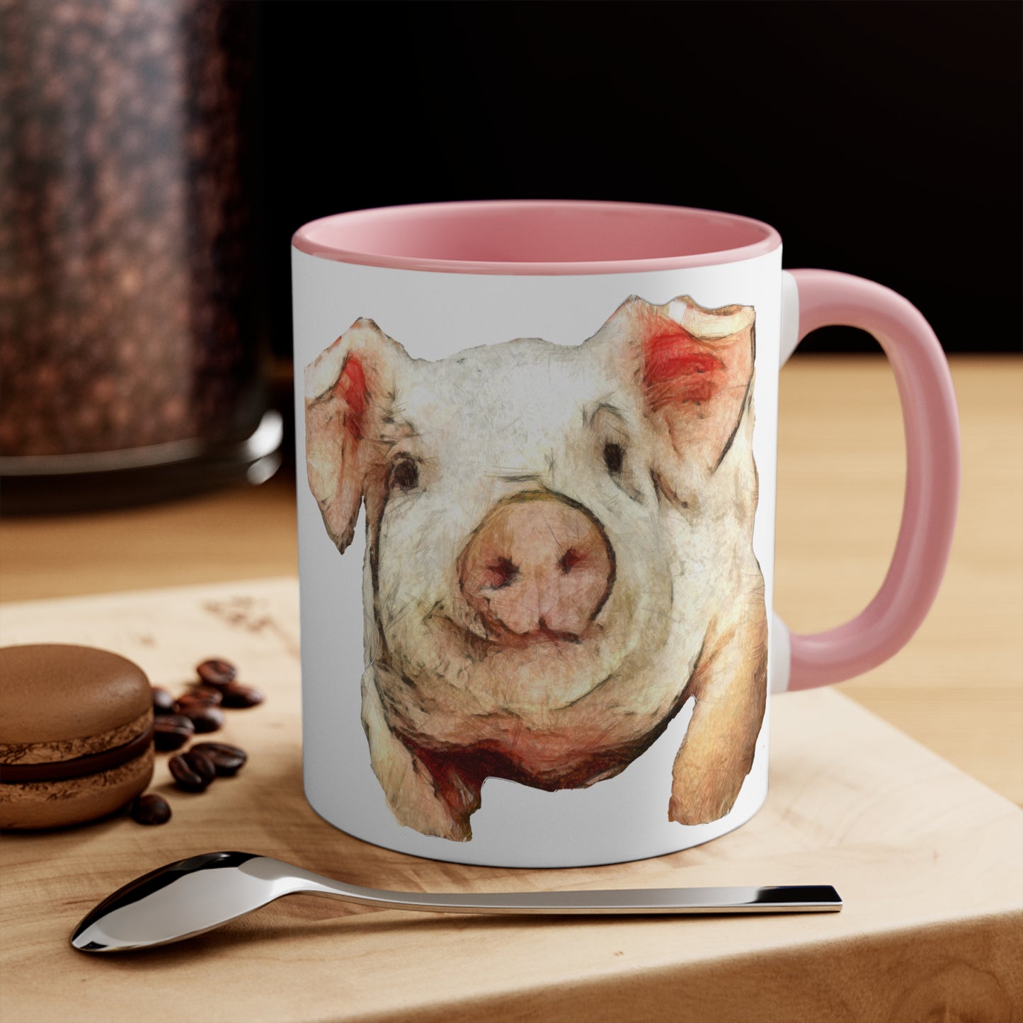 Pig 'Petunia' Accent Coffee Mug, 11oz