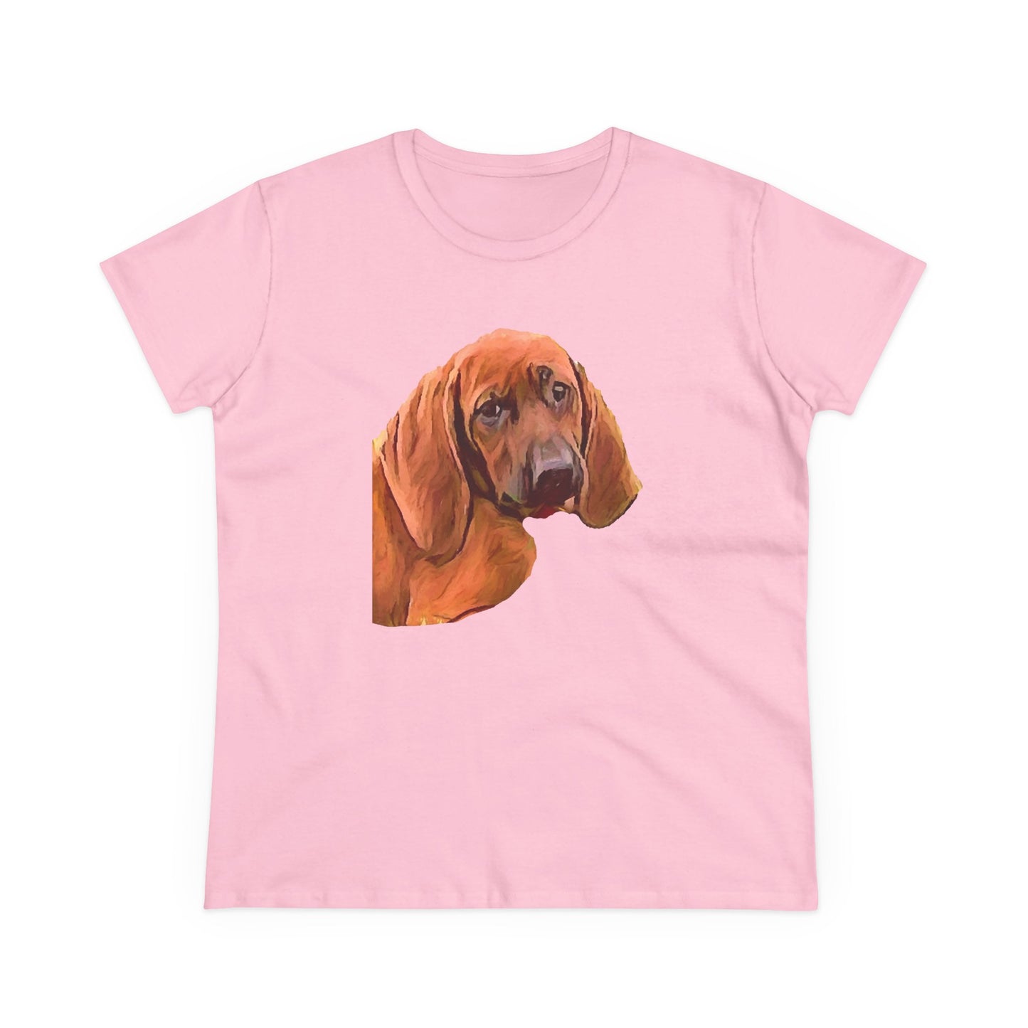 Redbone Coonhound Women's Midweight Cotton Tee