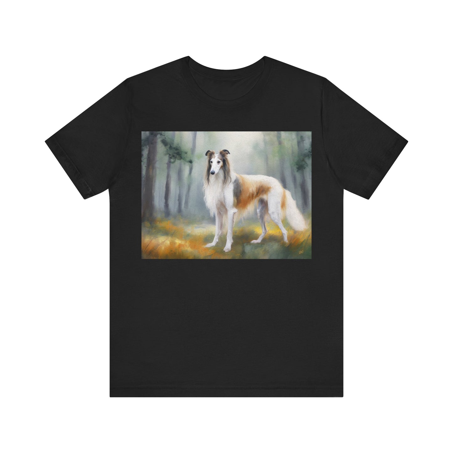 Borzoi 'Russian Wolfhound' Unisex Jersey Short Sleeve Tee