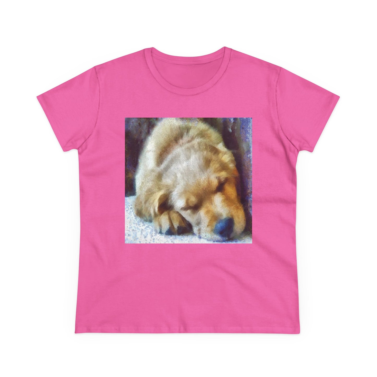 Golden Retriever 'Zucko' Women's Midweight Cotton Tee