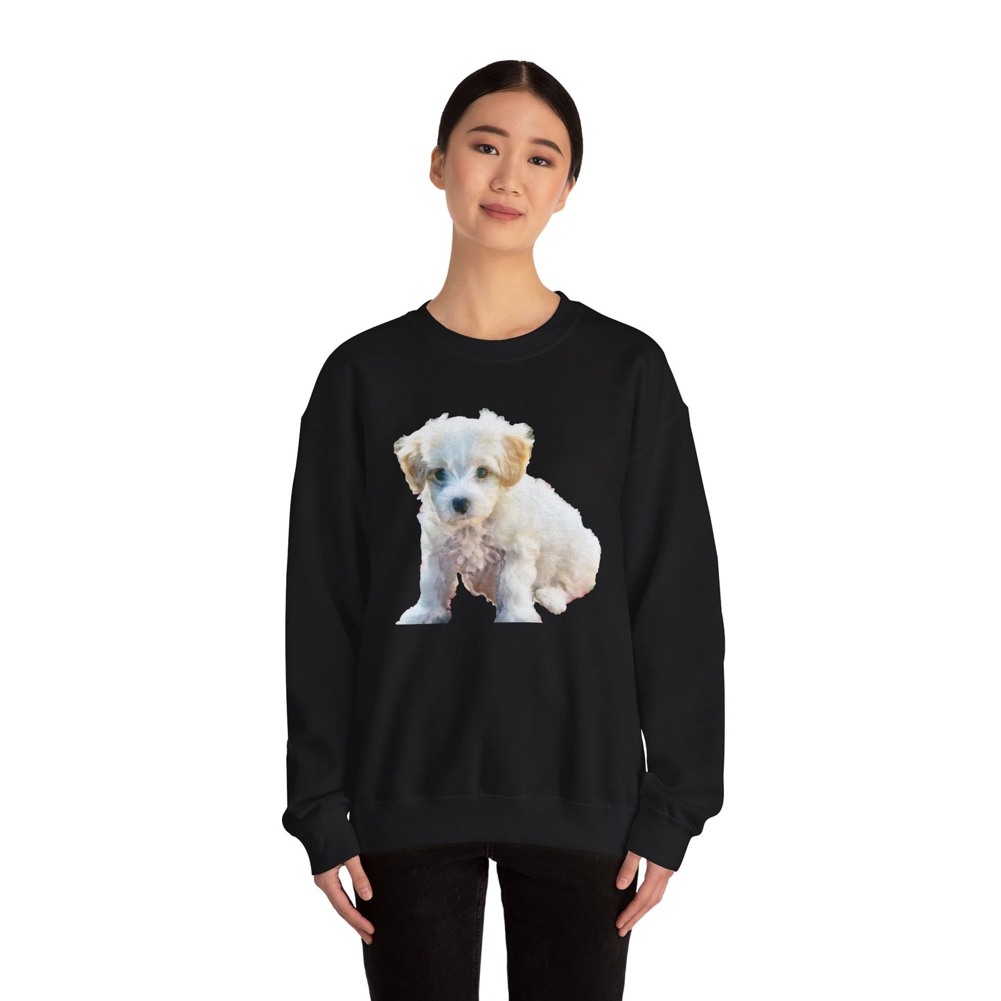 Bichon Frise Unisex 50/50 Crewneck Sweatshirt