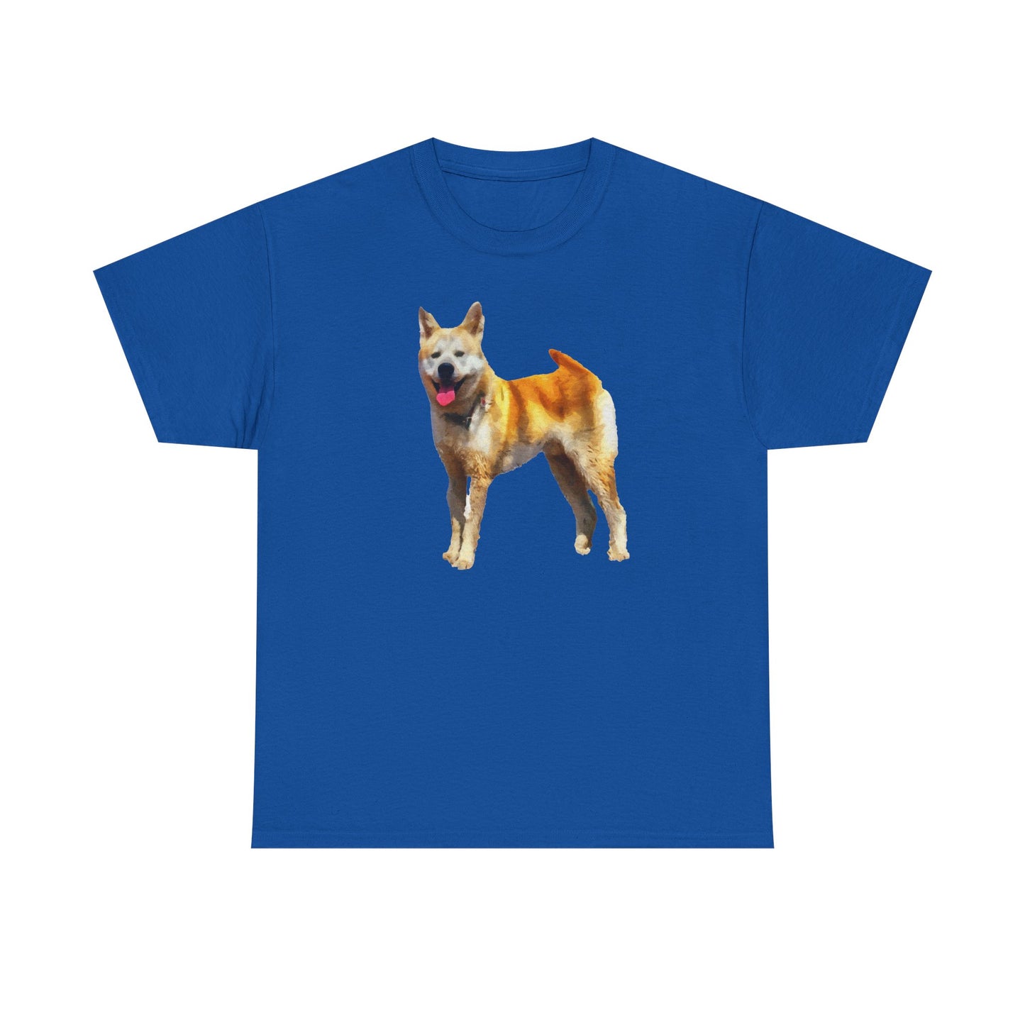 Akita Unisex Heavy Cotton Tee - An Artful Statement of Style