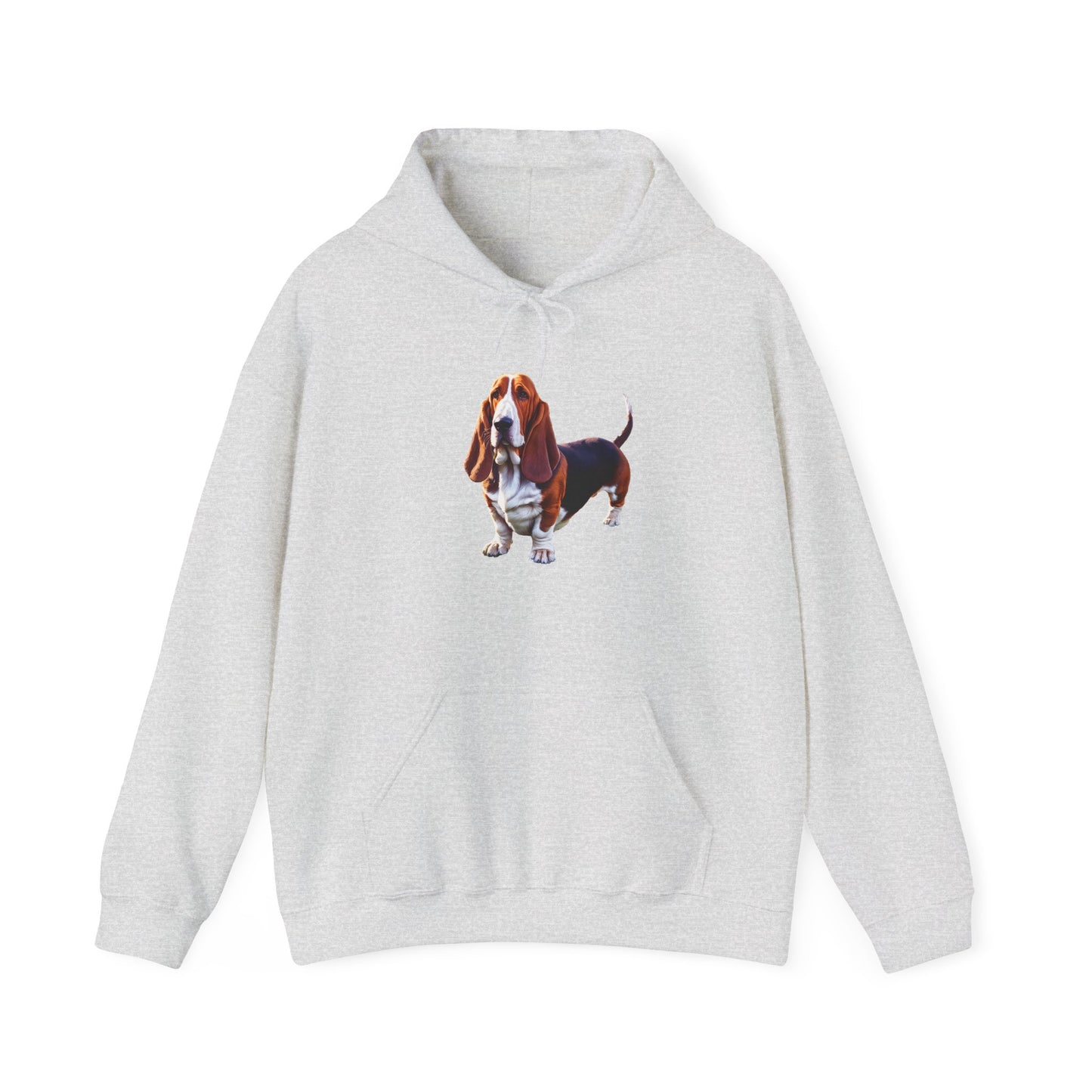 Basset Hound Unisex 50/50 Hooded Sweatshirt