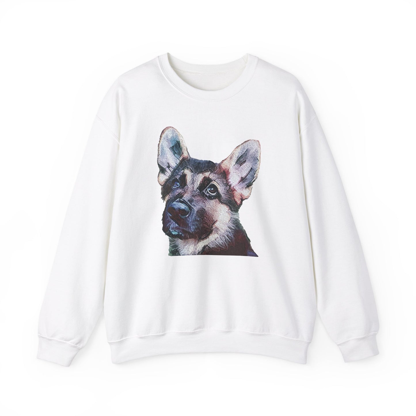 German Shepherd 'Sly' Unisex 50/50 Crewneck Sweatshirt