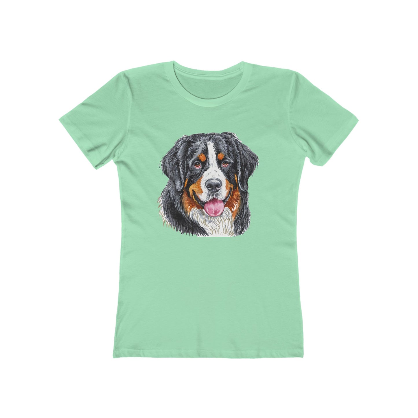 Bernese Mountain Dog #2 Women's Slim Fitted Ringspun Cotton Tee