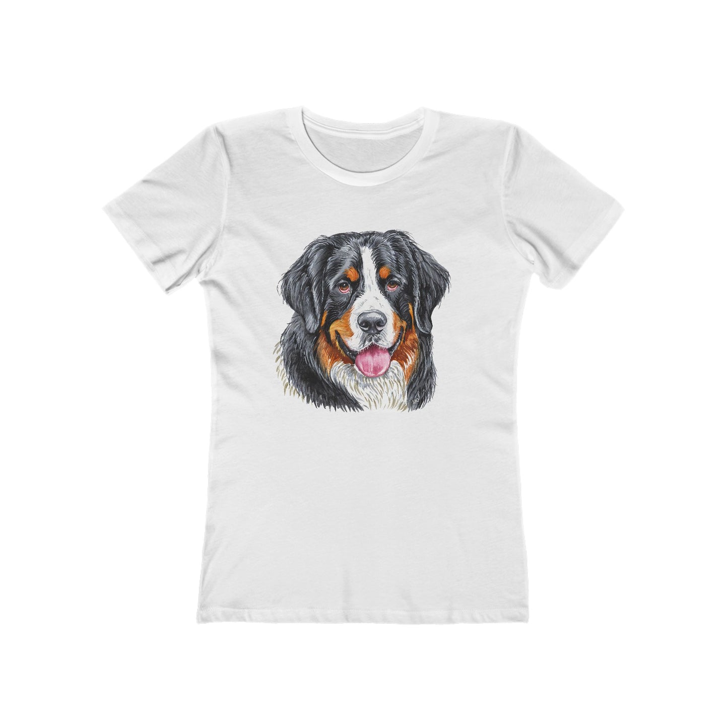 Bernese Mountain Dog #2 Women's Slim Fitted Ringspun Cotton Tee
