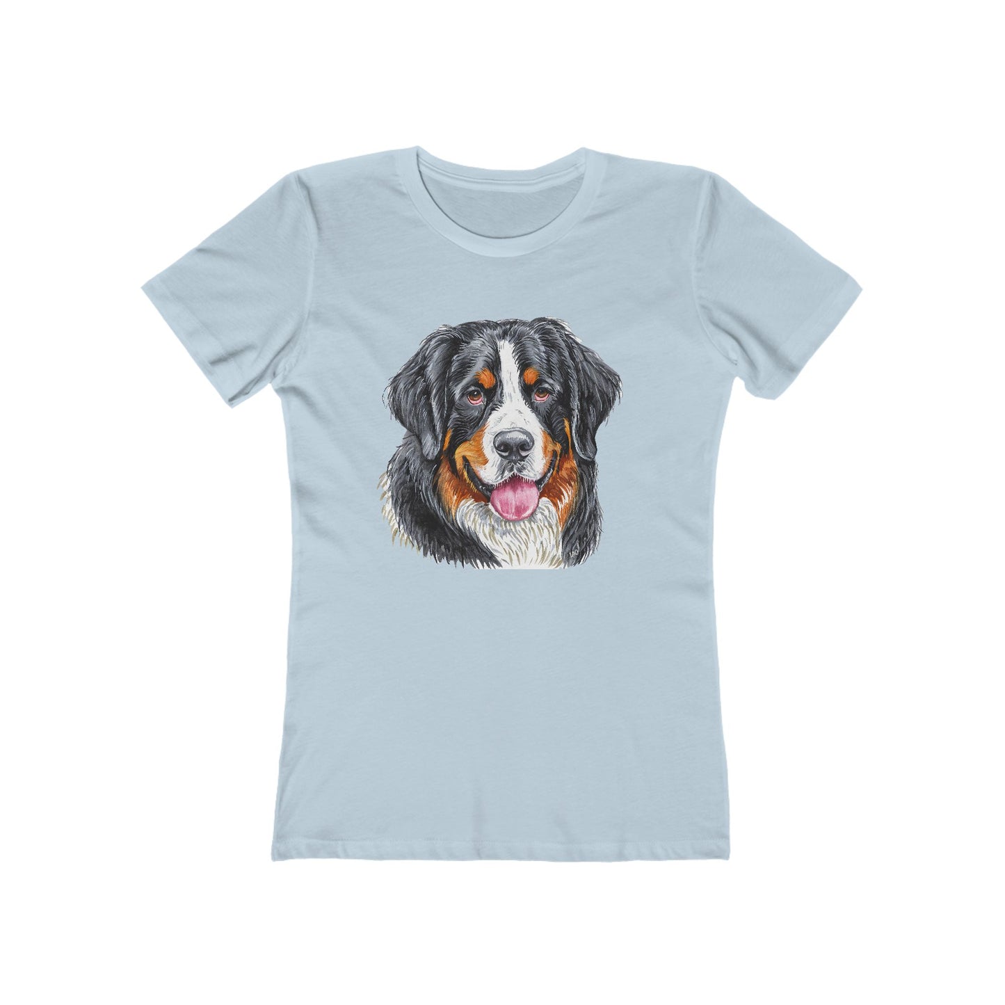 Bernese Mountain Dog #2 Women's Slim Fitted Ringspun Cotton Tee