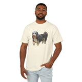 Lowchen Unisex Relaxed Fit Garment-Dyed Heavyweight Cotton Tee