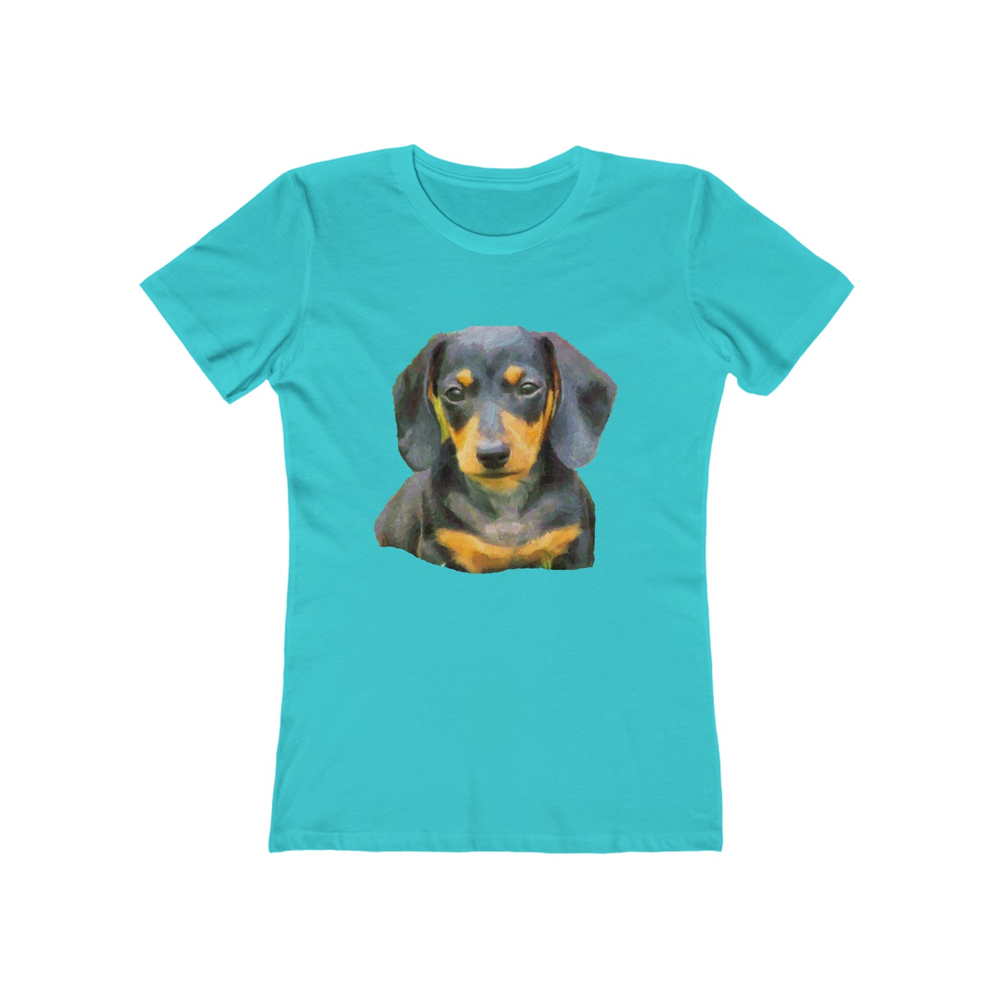 Dachshund 'Doxie #2' - Women's Slim Fit Ringspun Cotton T-Shirt