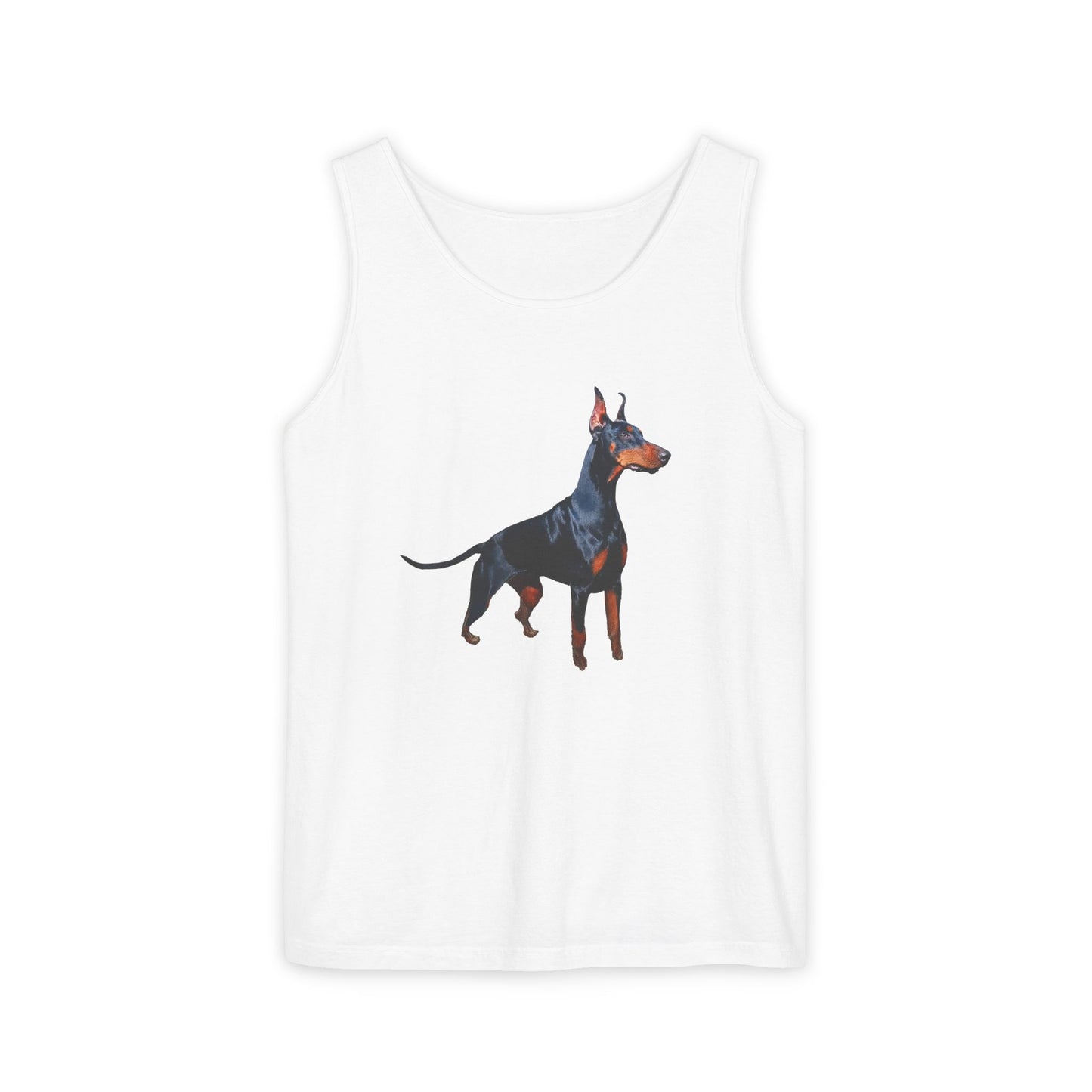 Doberman Pinscher Lover's Unisex Relaxed Fit Garment-Dyed Tank Top