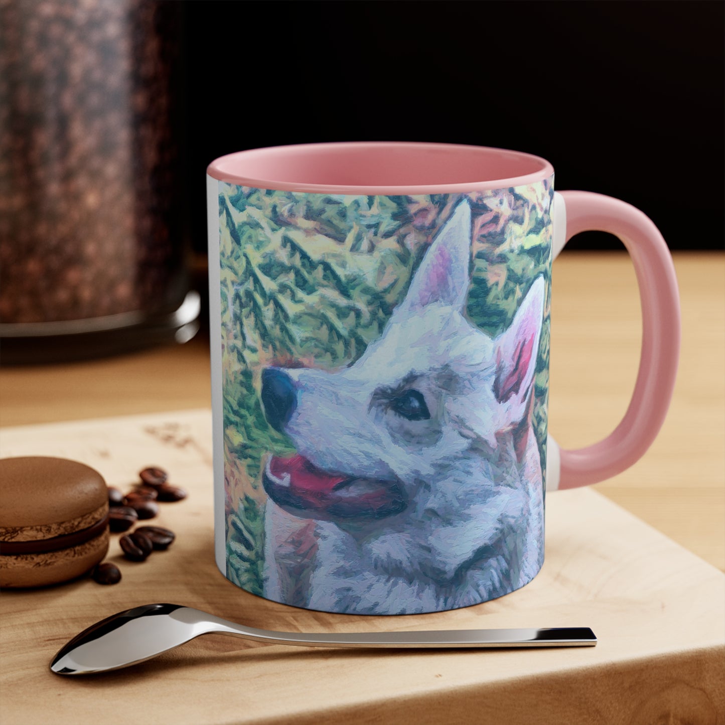Norwegian Buhund Accent Coffee Mug, 11oz