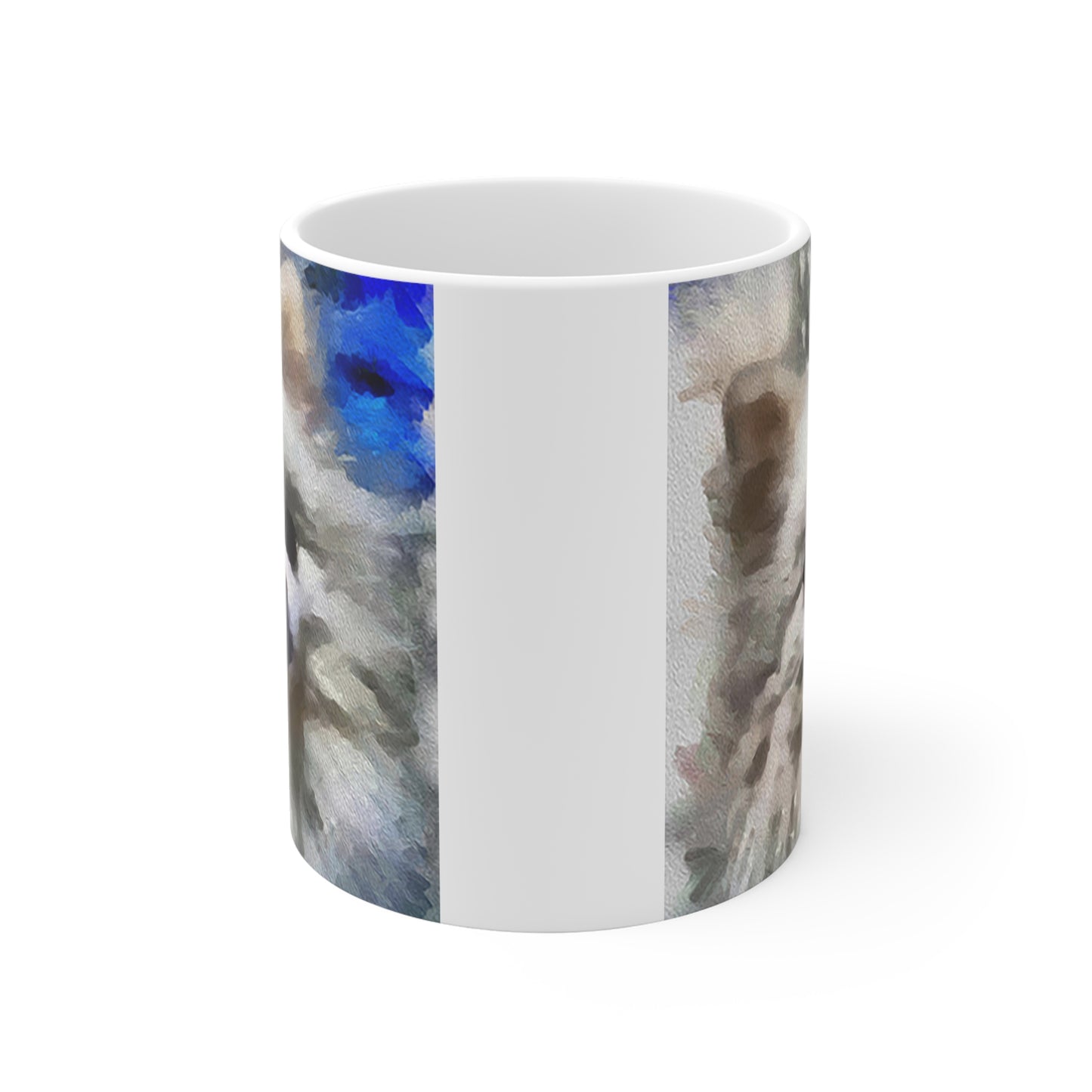 Pomeranian 'Snowball' Ceramic Mug 11oz