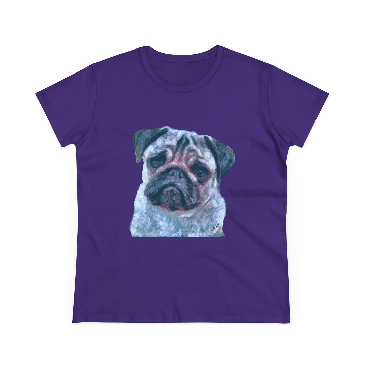 Pug 'Pompey' Women's Midweight Cotton Tee