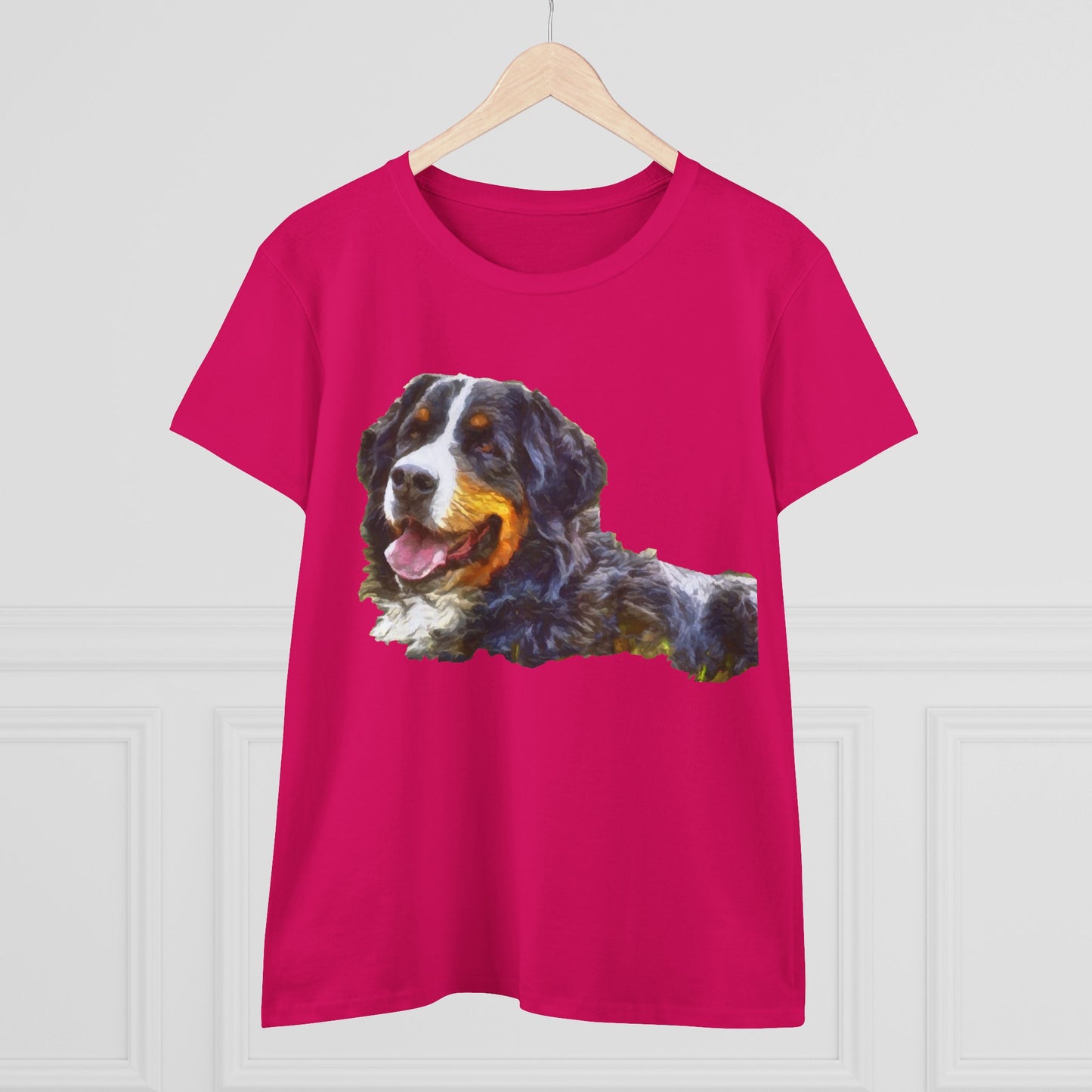 Bernese Mountain Dog Women's Midweight Cotton Tee