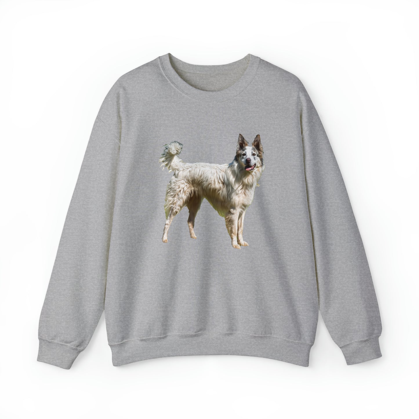 Pyrenean Shepherd Unisex 50/50 Crewneck Sweatshirt