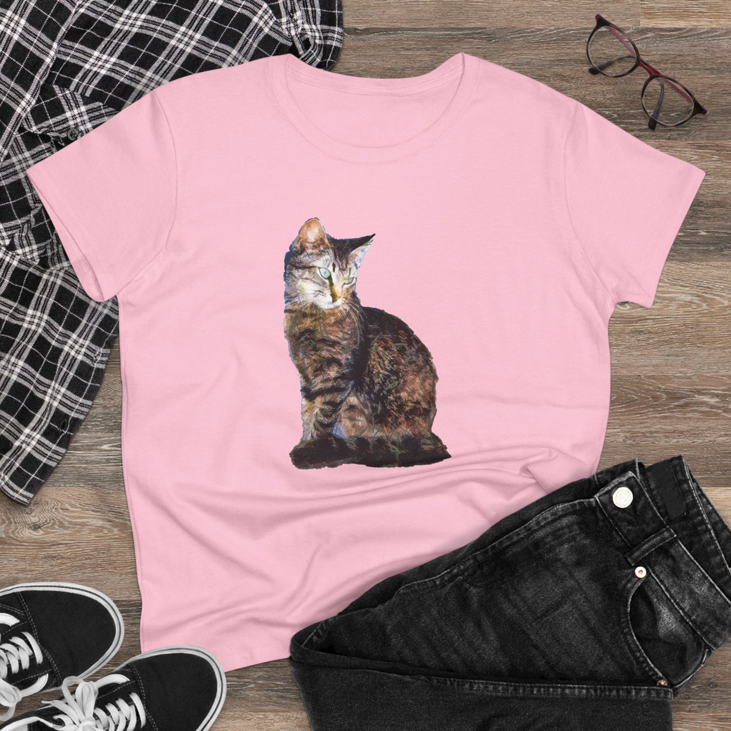 Cats of Greece 'Teris from Tinos' Women's Midweight Cotton Tee
