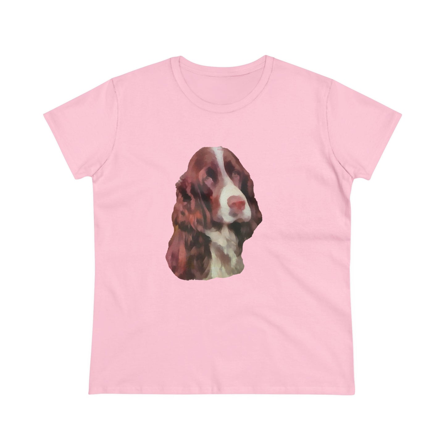 Elegant English Springer Spaniel Women's Midweight Cotton Tee