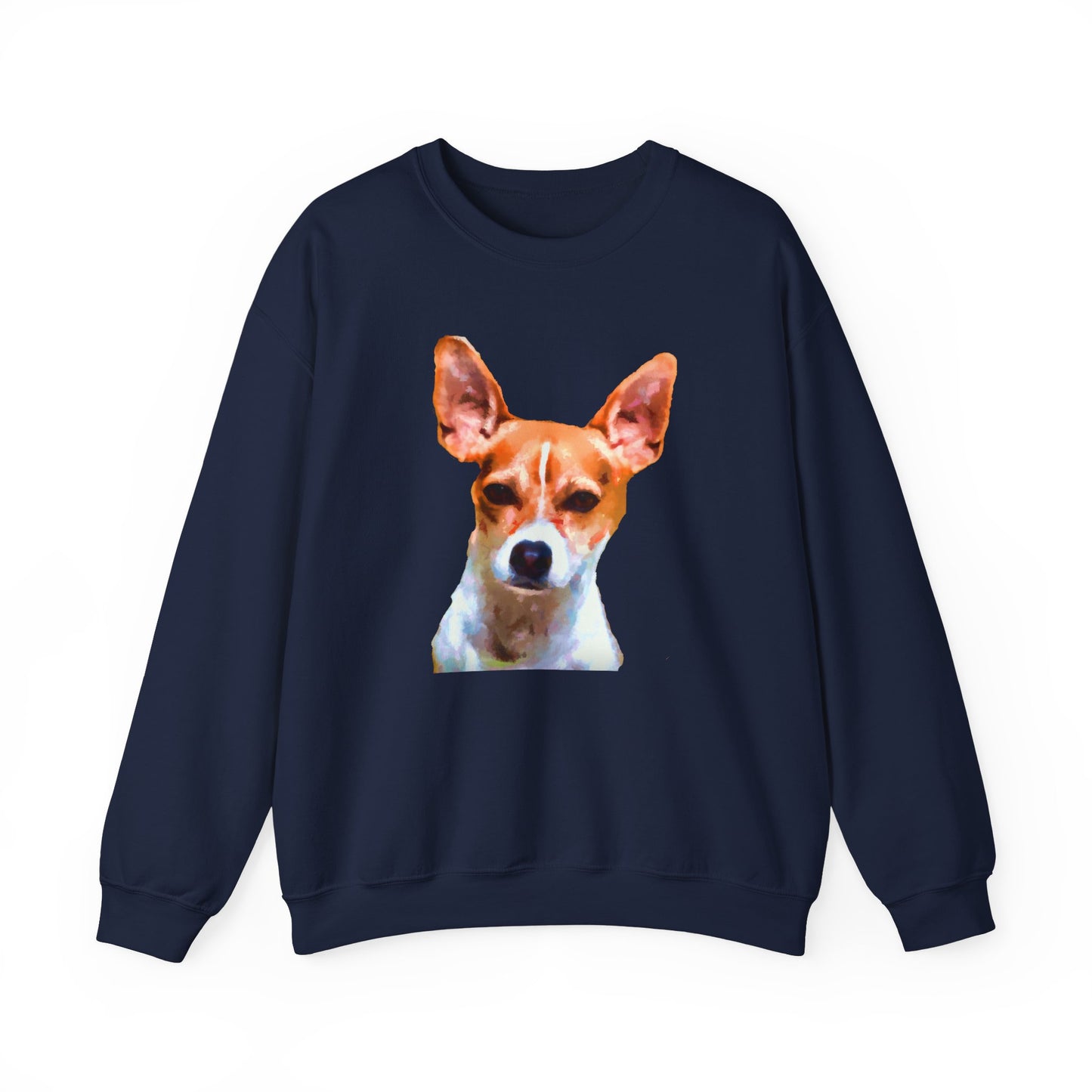 Rat Terrier Unisex 50/50 Crewneck Sweatshirt
