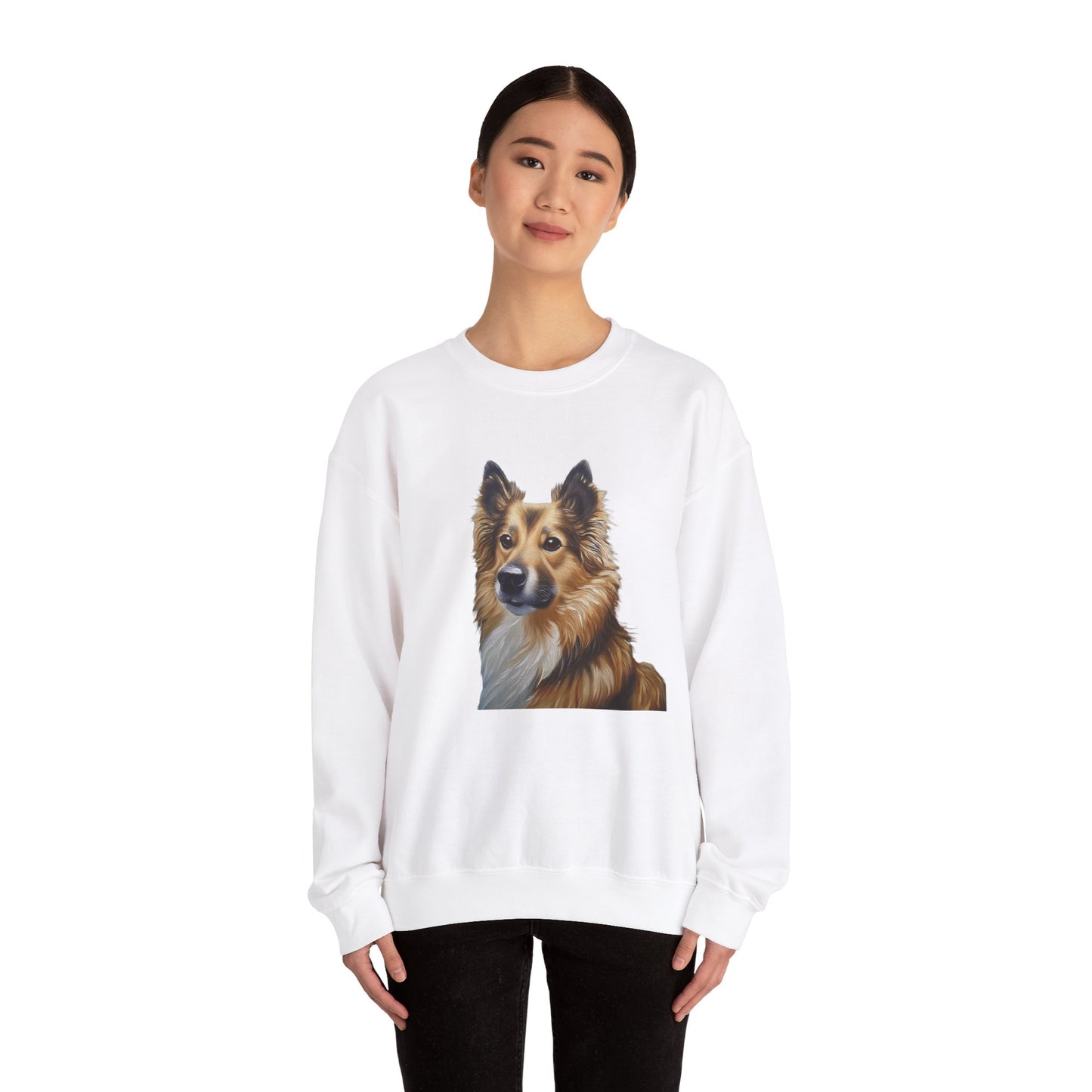 Icelandic Sheepdog Unisex 50/50 Crewneck Sweatshirt