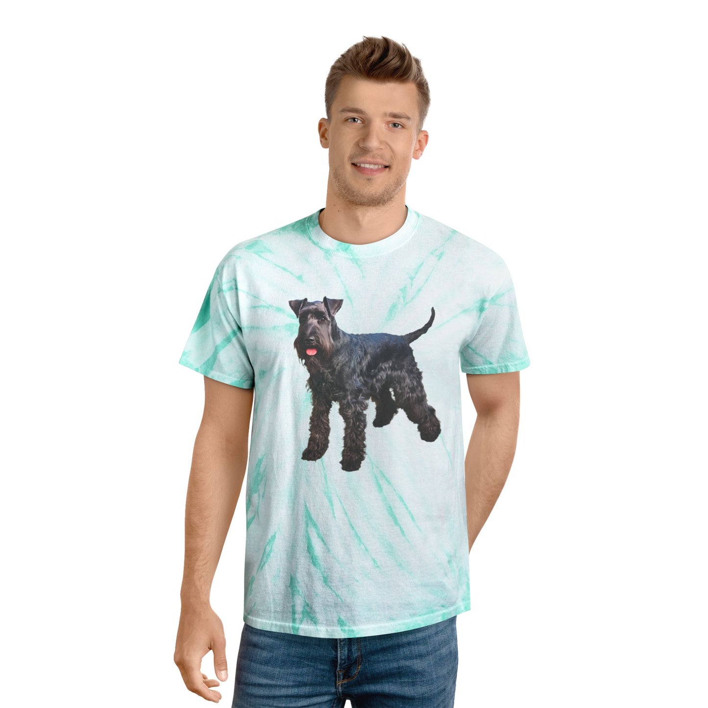 Kerry Blue Terrier Tie-Dye Tee, Cyclone