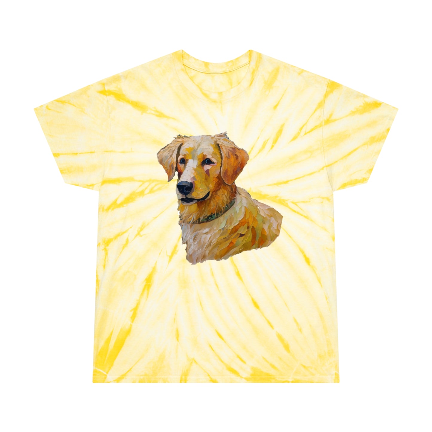 Golden Retriever Puppy Tie-Dye Tee - Cyclone