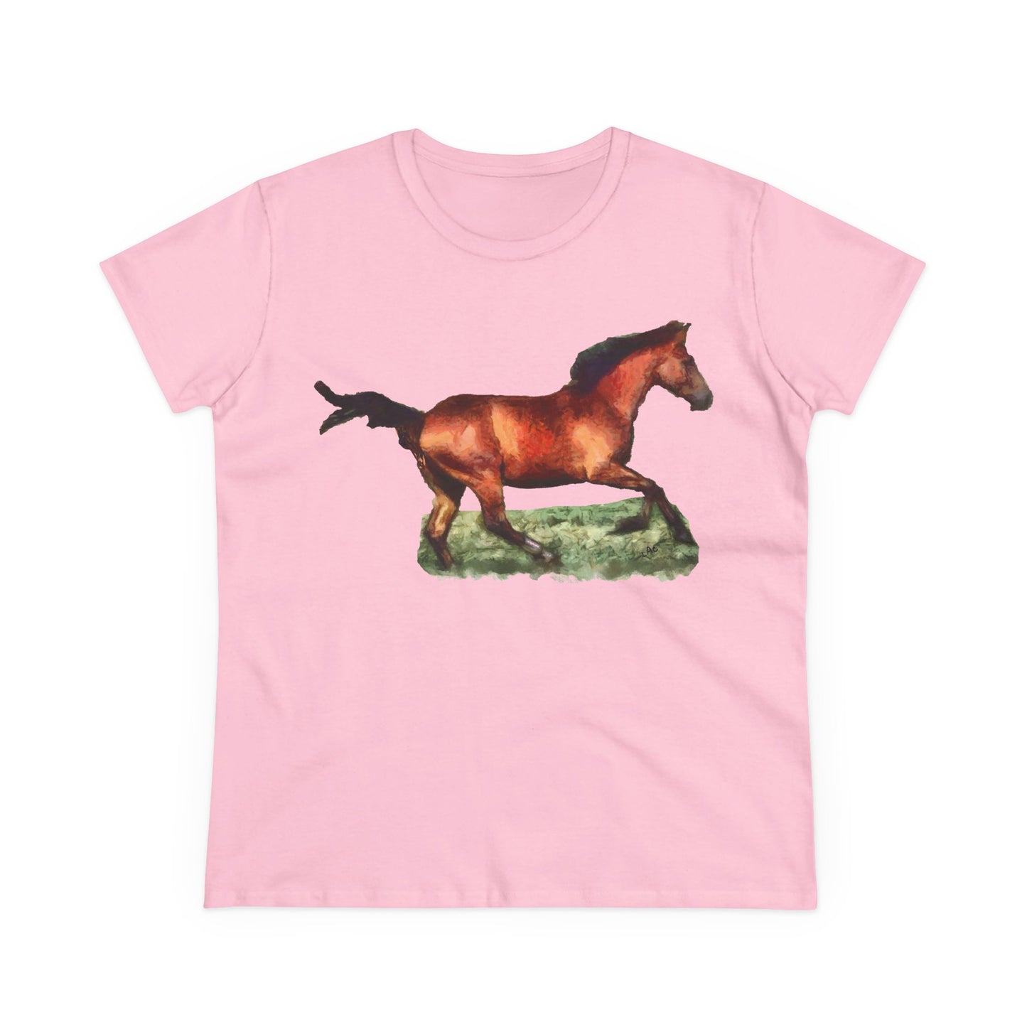 Horse 'Sam' Women's Midweight Cotton Tee