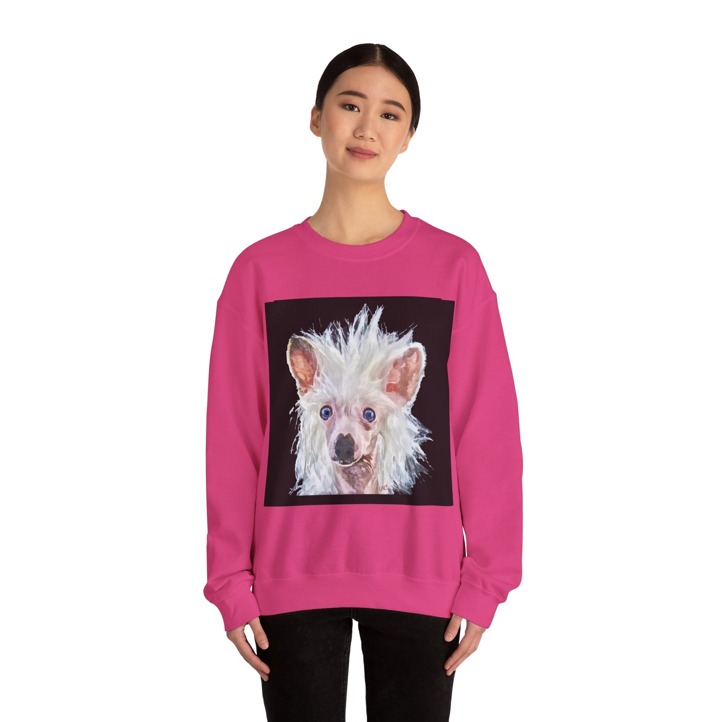Chinese Crested Unisex 50/50 Crewneck Sweatshirt