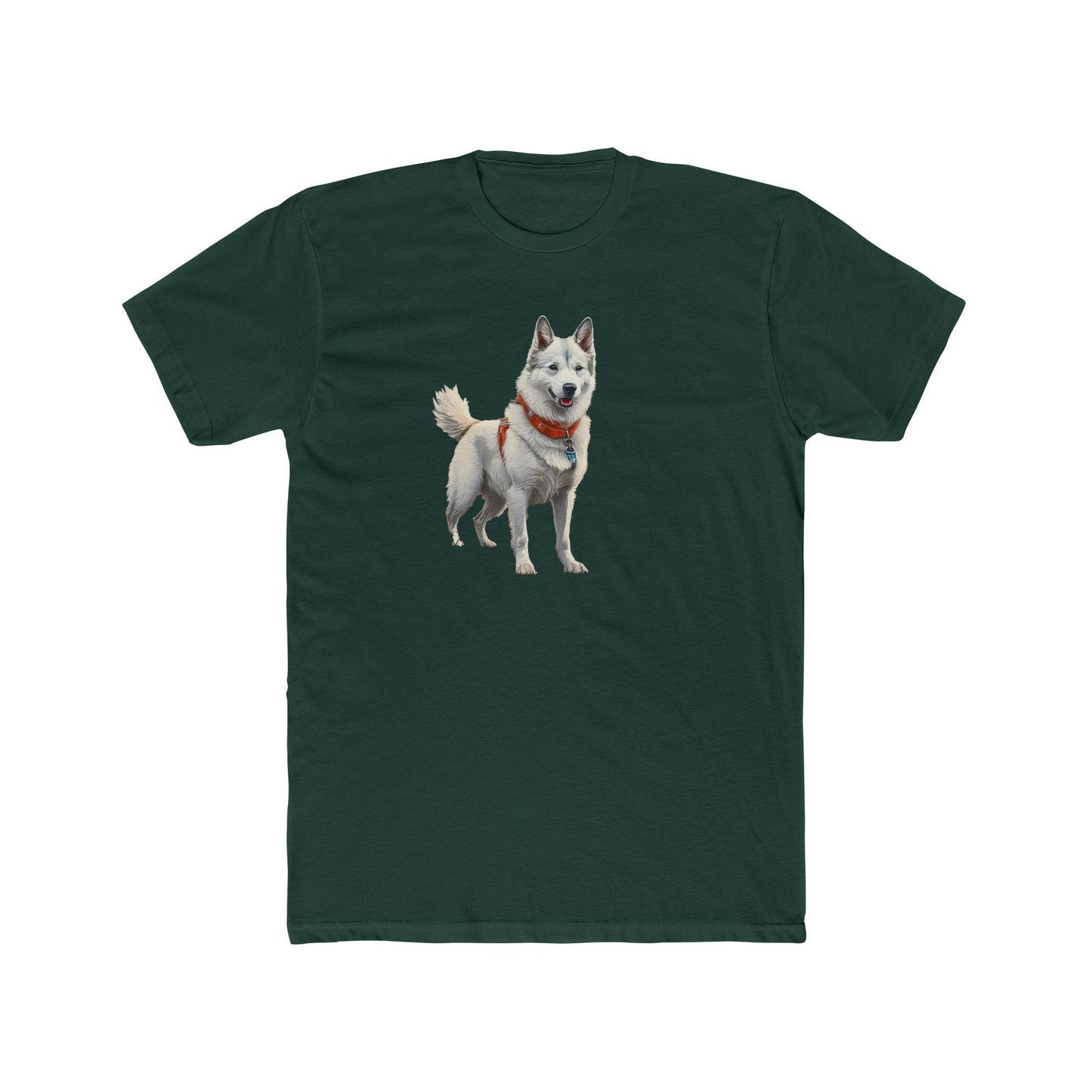 Yakutian Laika Men's FItted Cotton Crew Tee