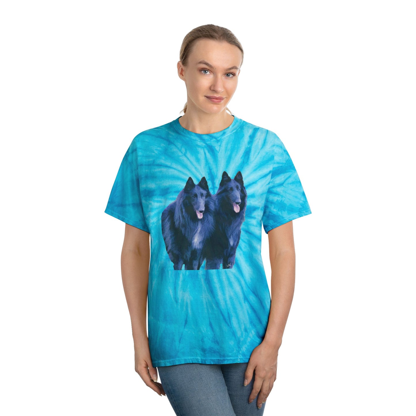 Belgian Shepherds -- Unisex Cotton Tie-Dye Tee, Cyclone