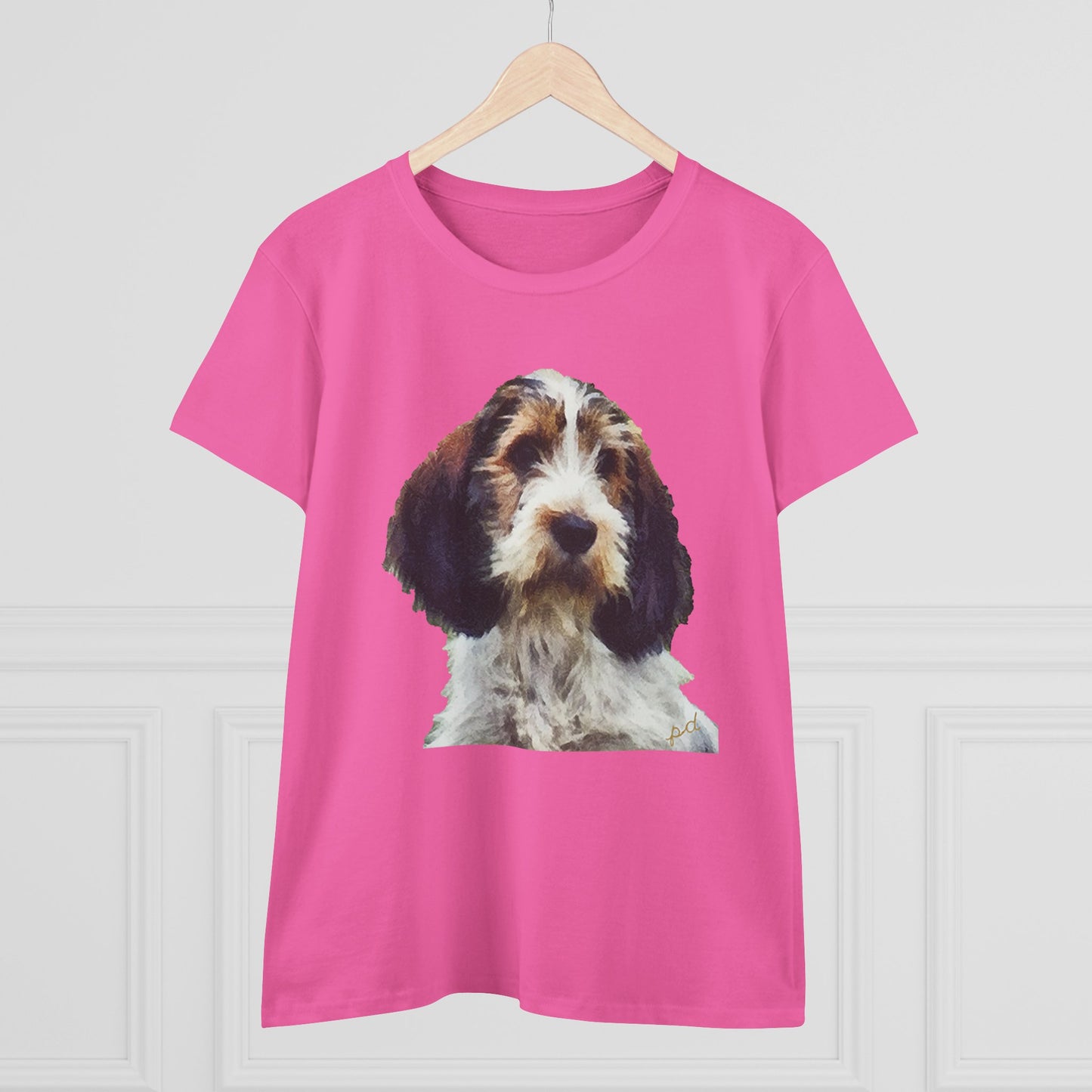 Petit Basset Griffon Vendeen Women's Midweight Cotton Tee