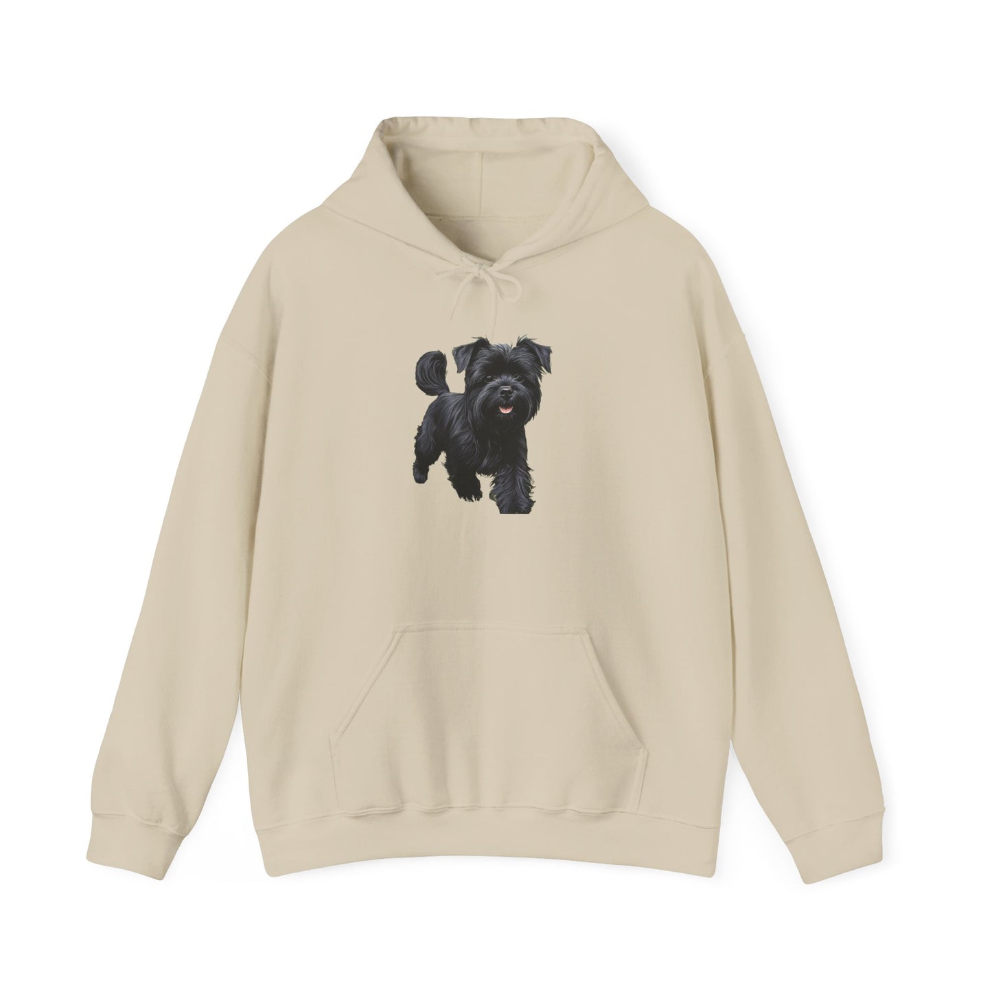 Affenspinscher Unisex 50/50 Hooded Sweatshirt: A Playful Embrace of Comfort