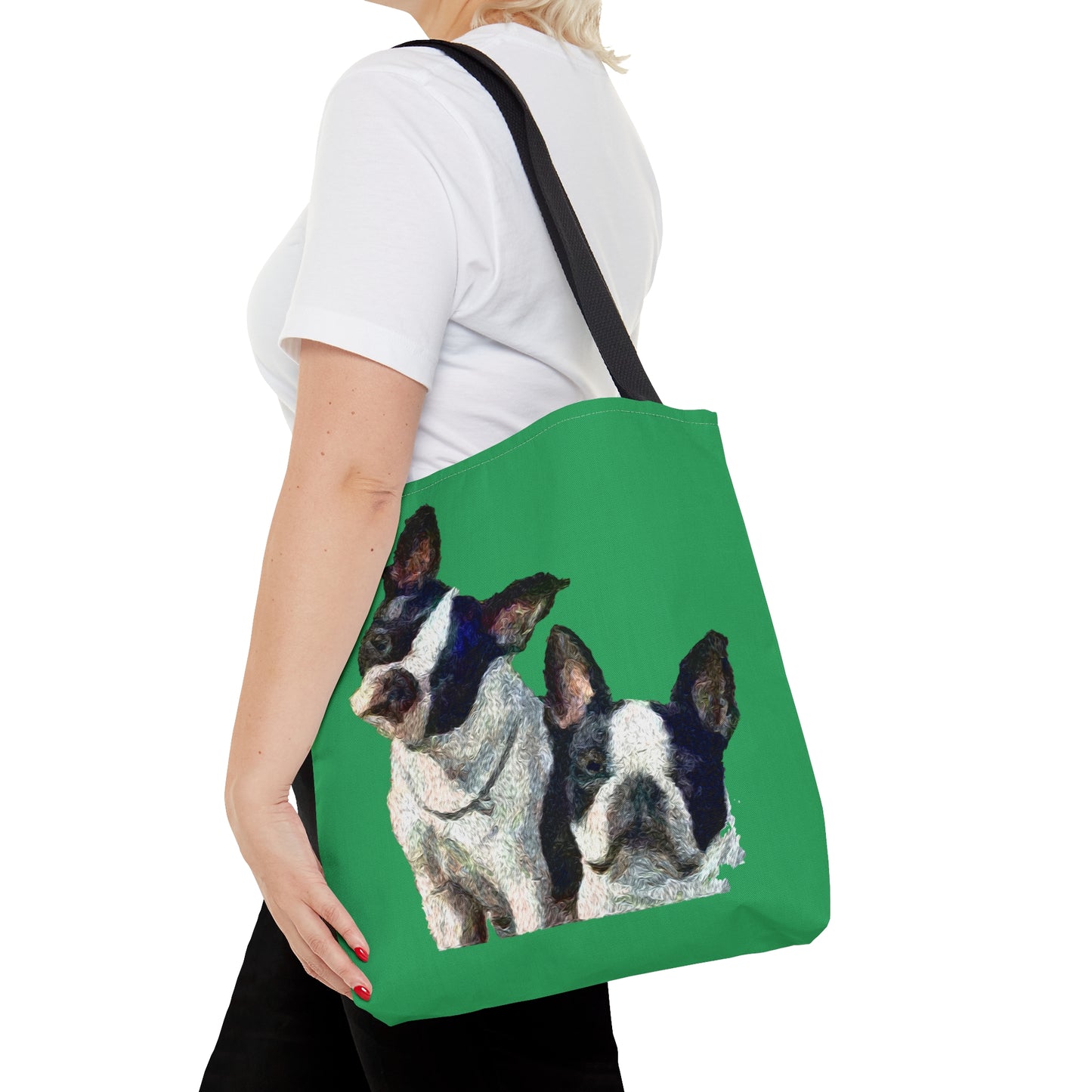 Boston Terrriers "Skipper & Dee Dee" Tote Bag