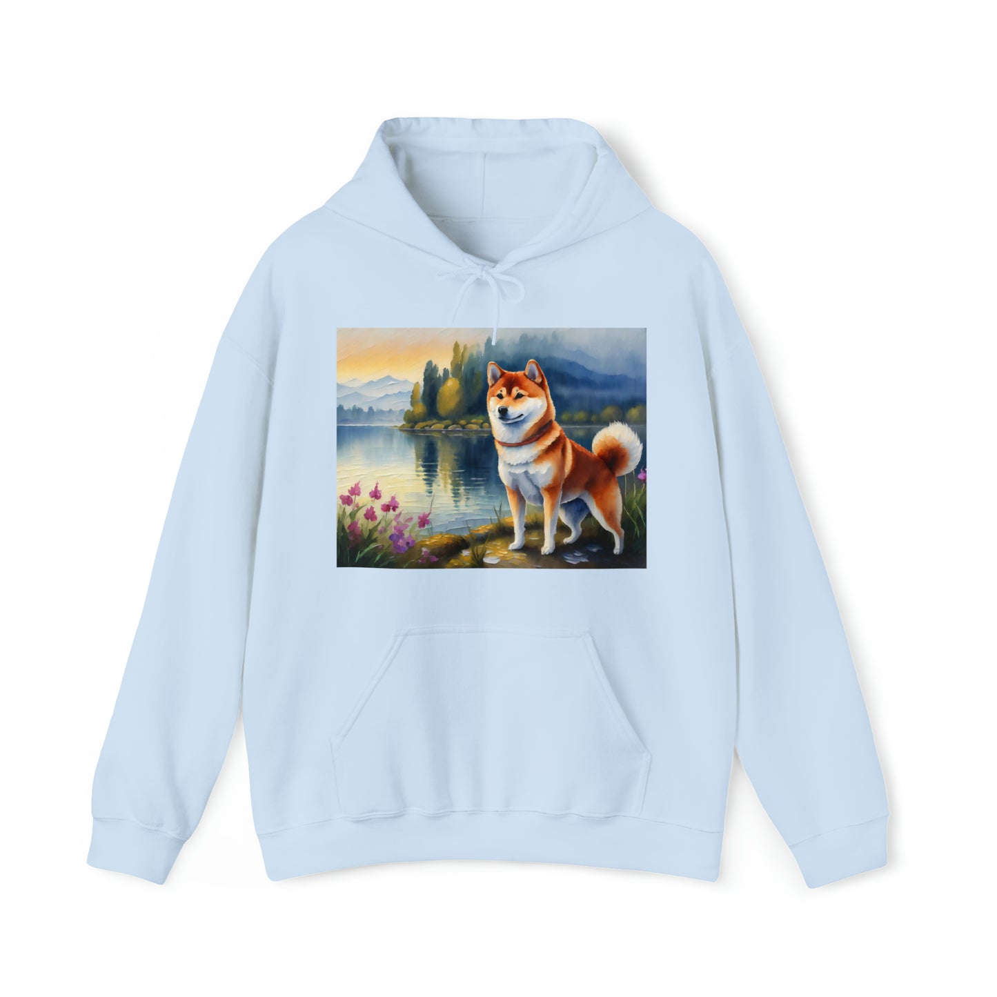 Shiba Inu Unisex 50/50 Hooded Sweatshirt