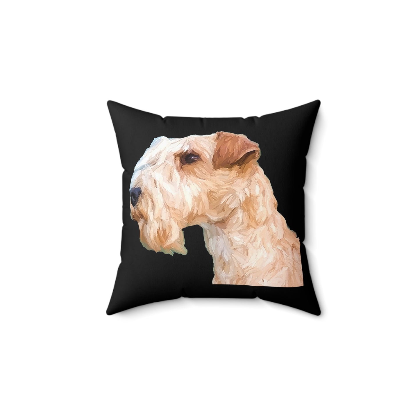 Lakeland Terrier Spun Polyester Throw Pillow