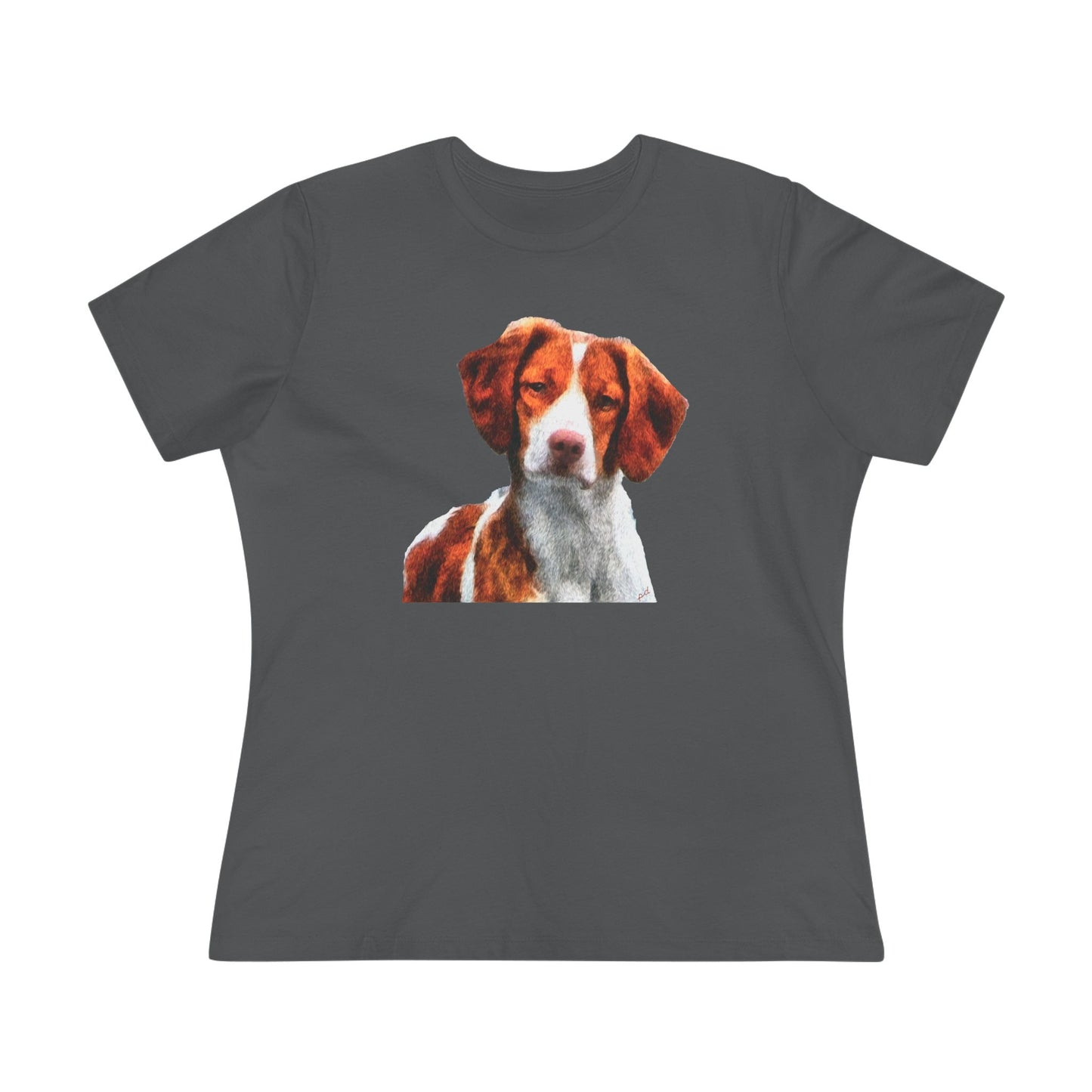 Brittany Spaniel 'Gunner' Women's Relaxed Fit Cotton Tee