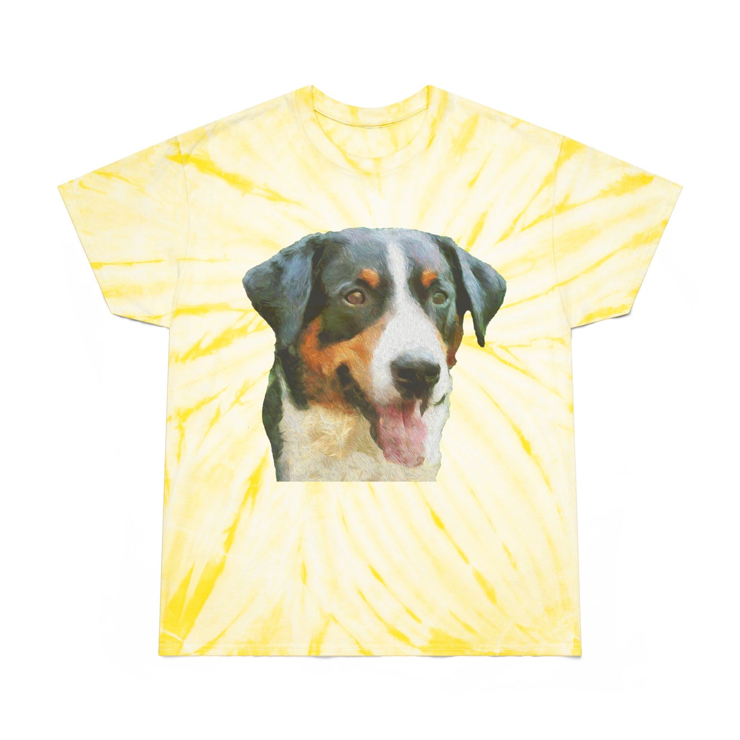 Appenzeller Sennenhund Unisex Cotton Tie-Dye Tee, Cyclone