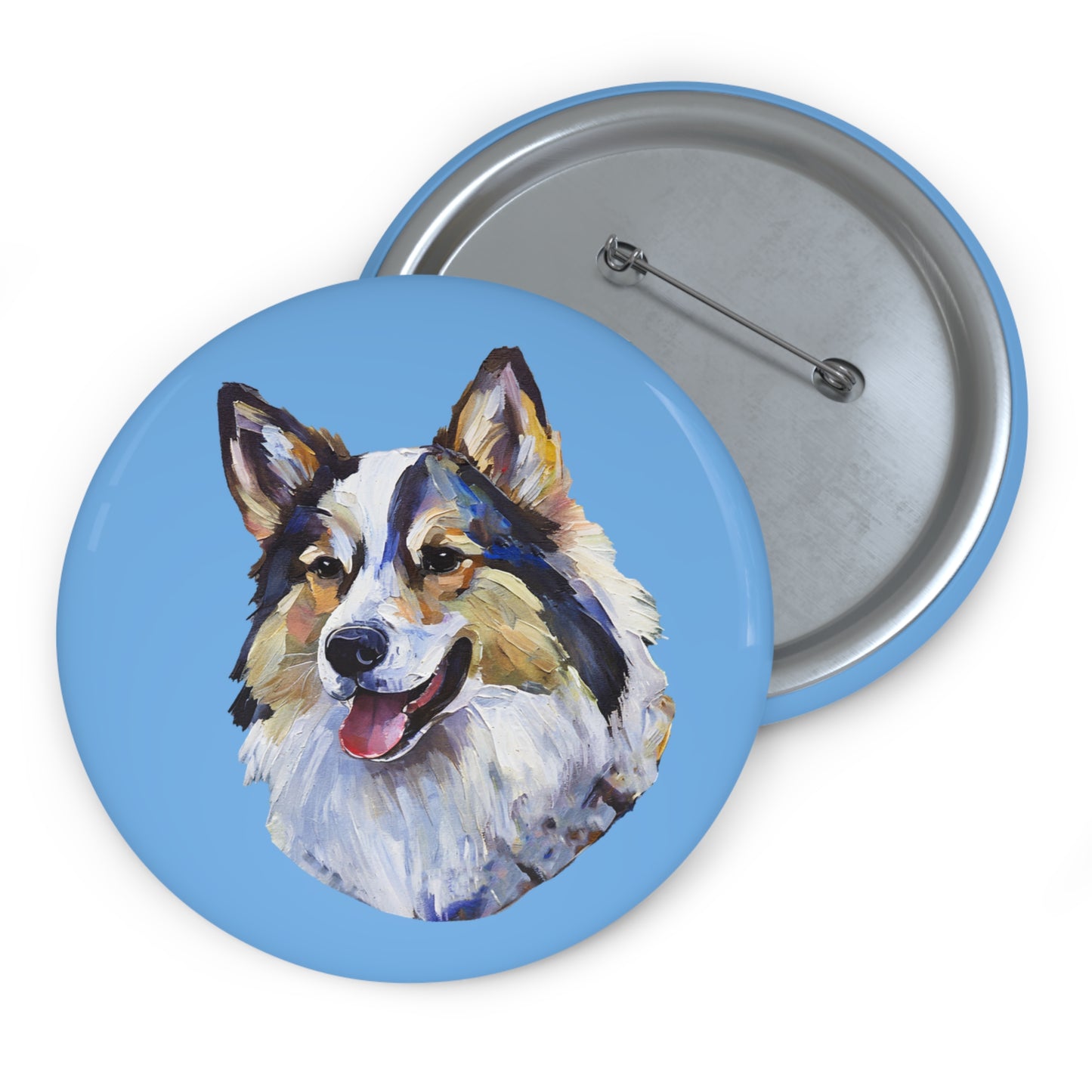 Alaskan Klee Kai Metal Pinback Buttons - Celebrating the Miniature Husky