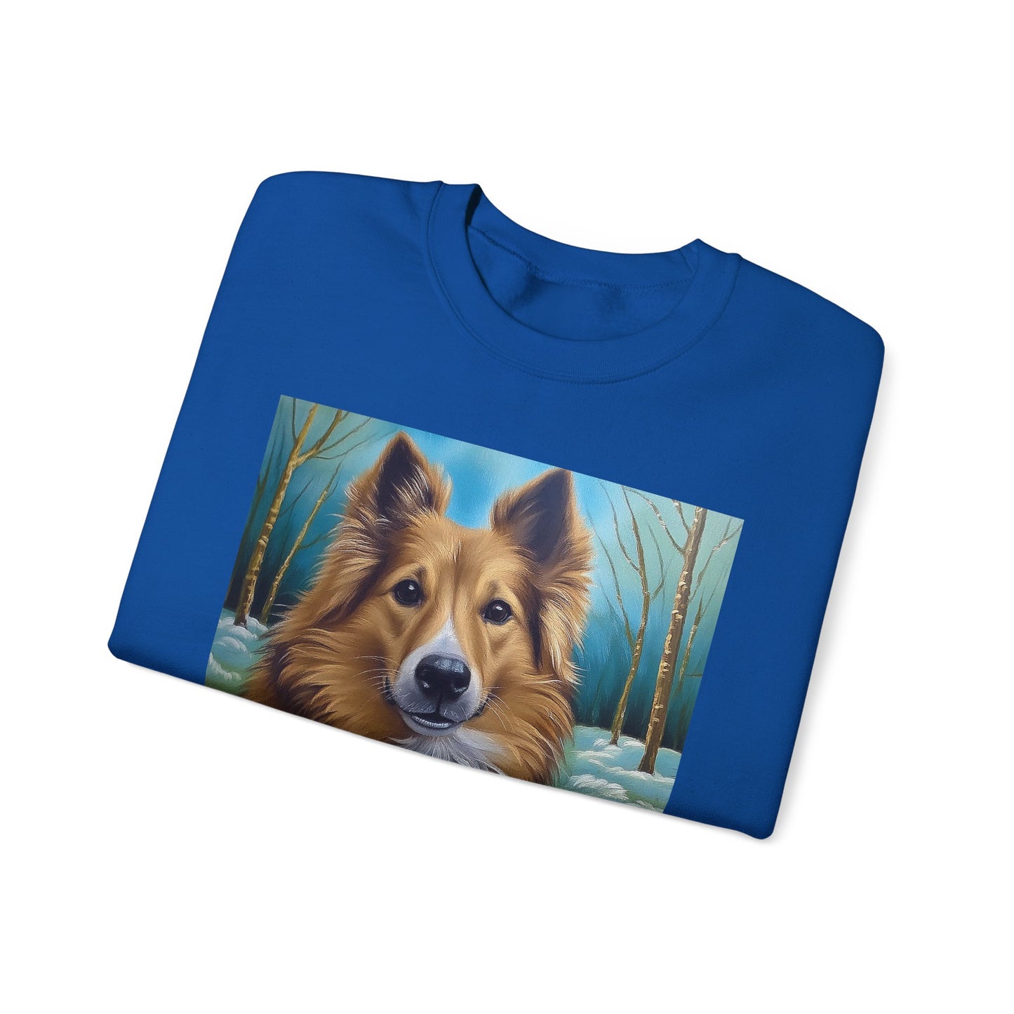 Icelandic Sheepdog #2 Unisex 50/50 Crewneck Sweatshirt