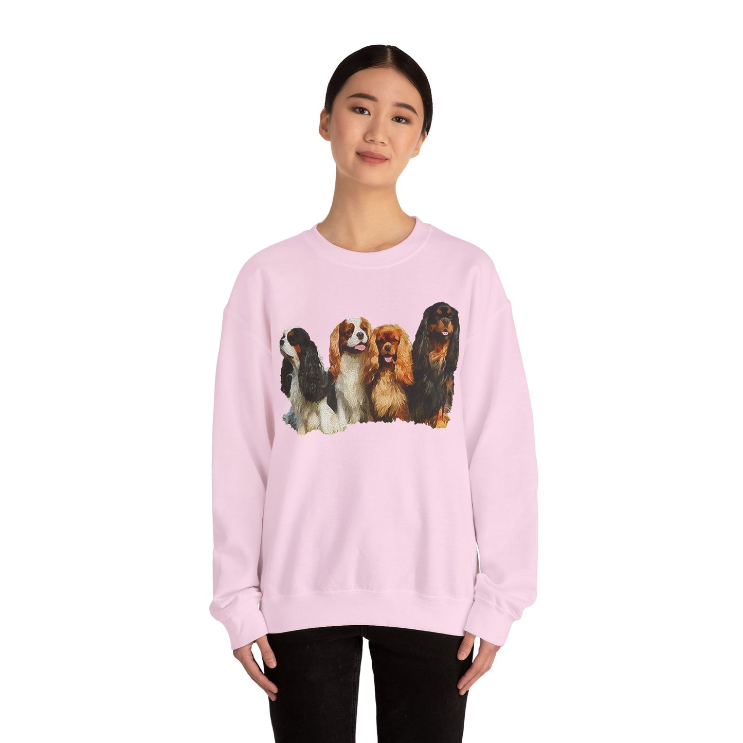 Cozy King Charles Spaniels 'Cavalier Club' Unisex Crewneck Sweatshirt