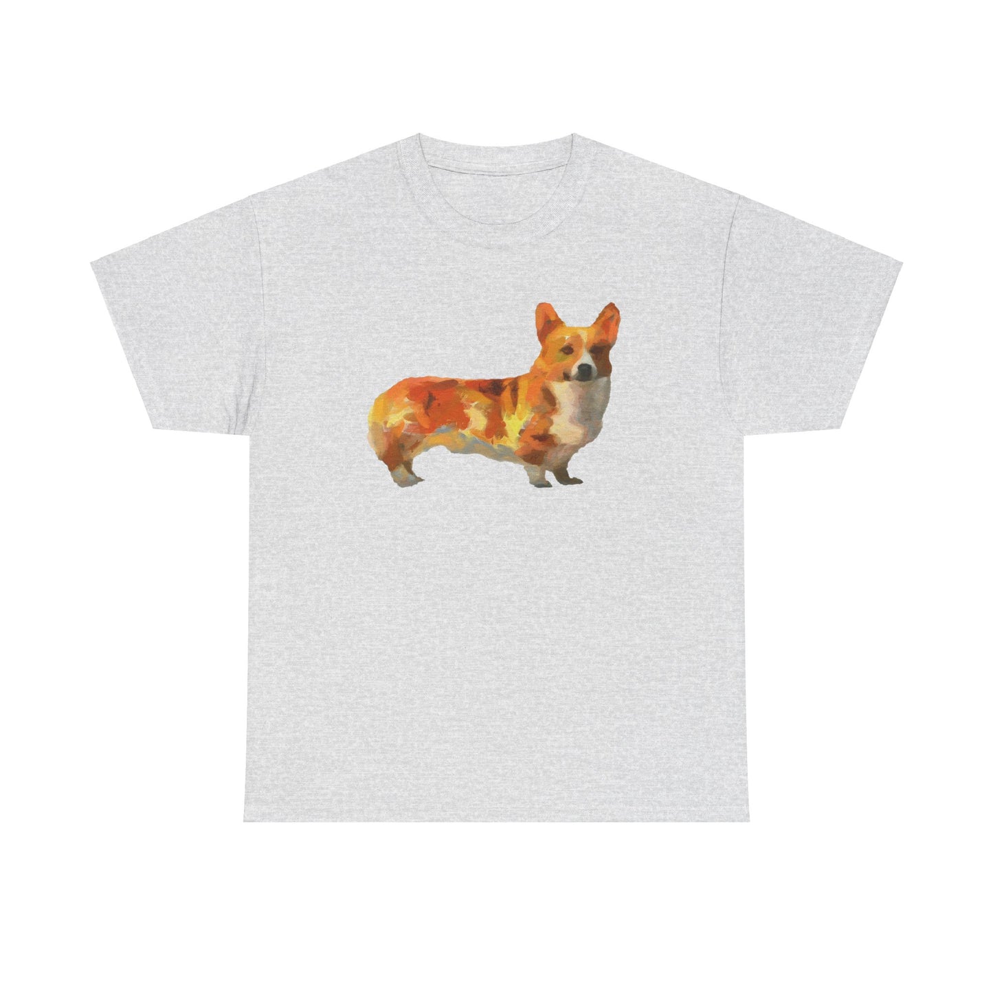 Elegant Pembroke Welsh Corgi Unisex Heavy Cotton Tee