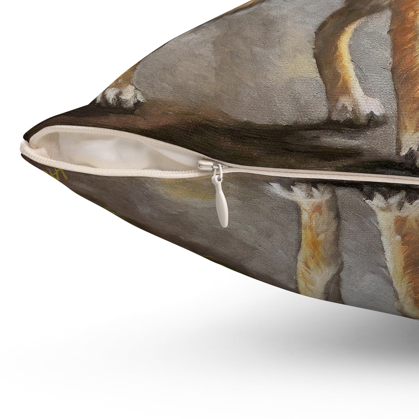 Czechoslovakian Vlcak 'Wolfdog' - Spun Polyester Throw Pillow