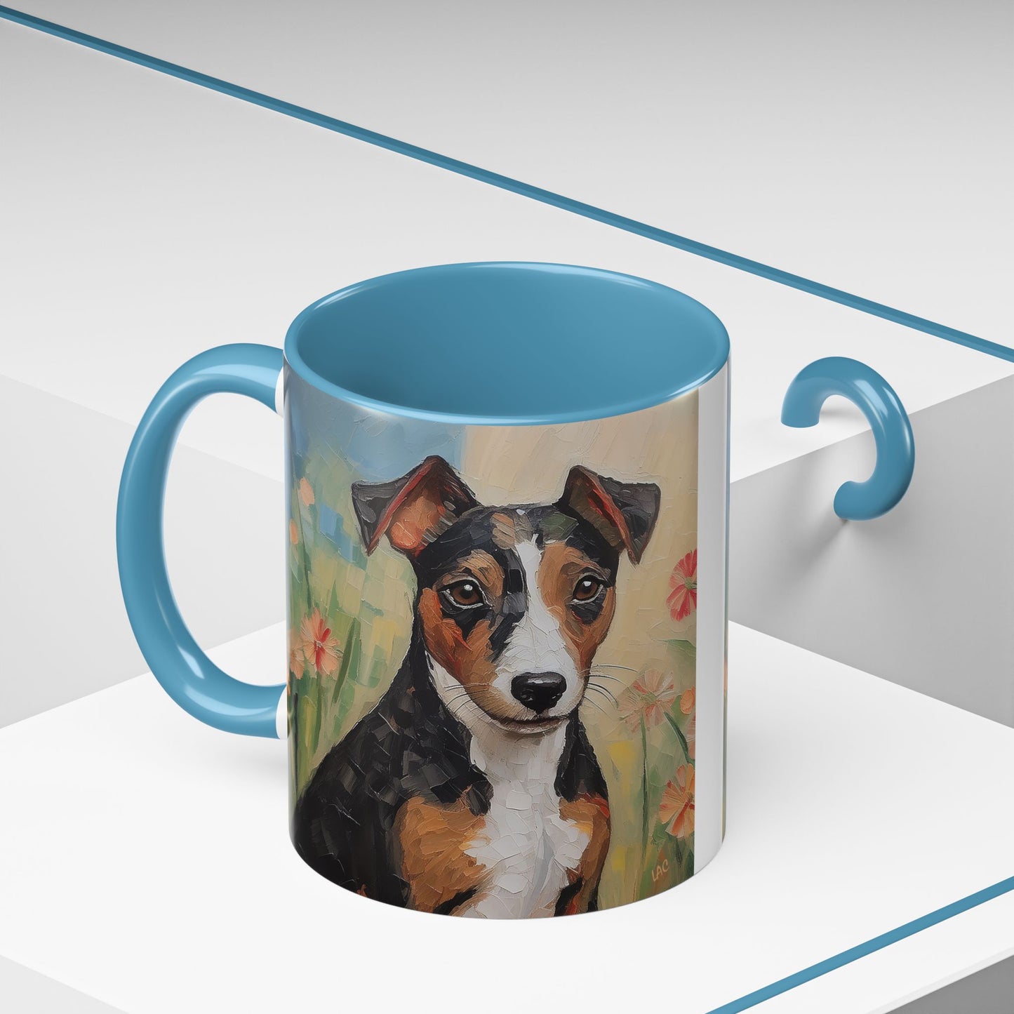 Teddy Roosevelt Terrier - Ceramic Accent Coffee Mug - 2 Sizes