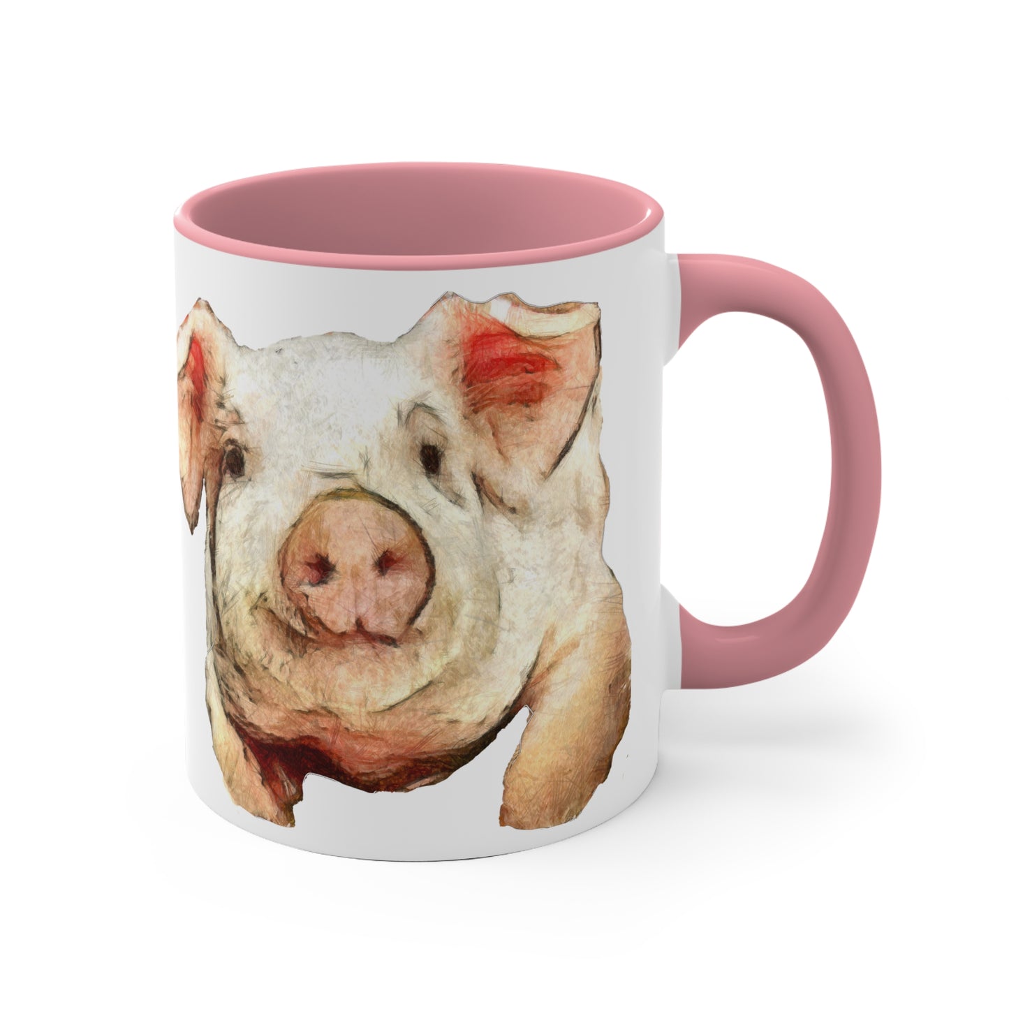 Pig 'Petunia' Accent Coffee Mug, 11oz