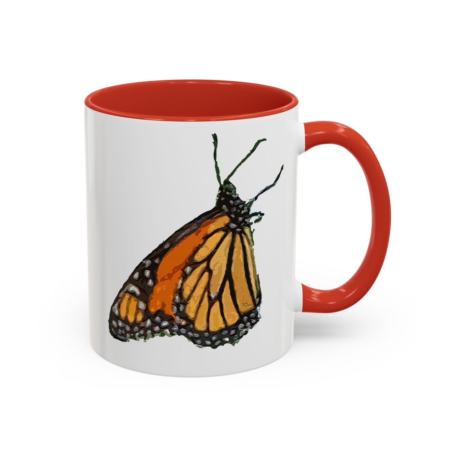 Monarch Butterfly Accent Coffee Mug, 11oz