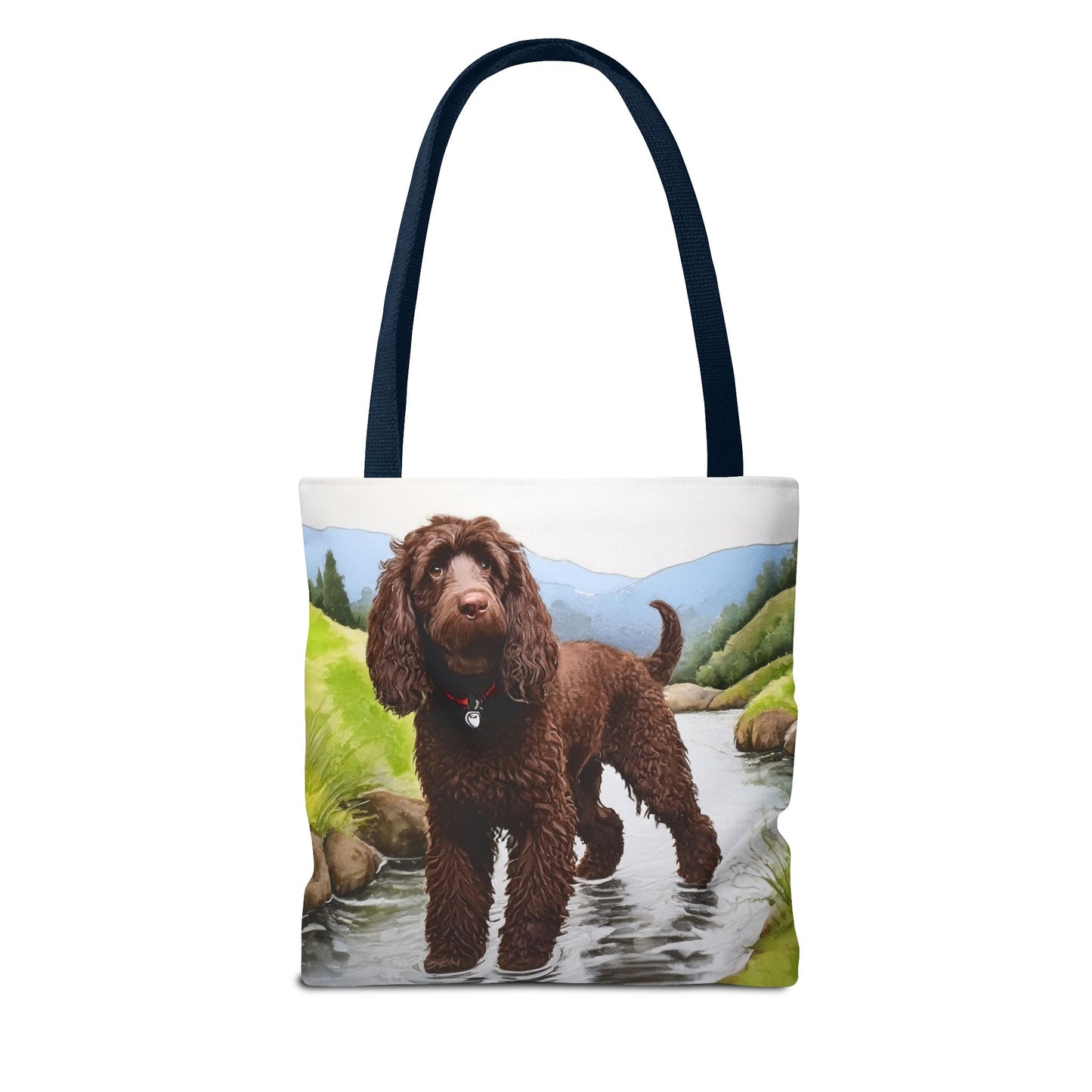 Irish Water Spaniel Polyester Tote Bag (AOP)