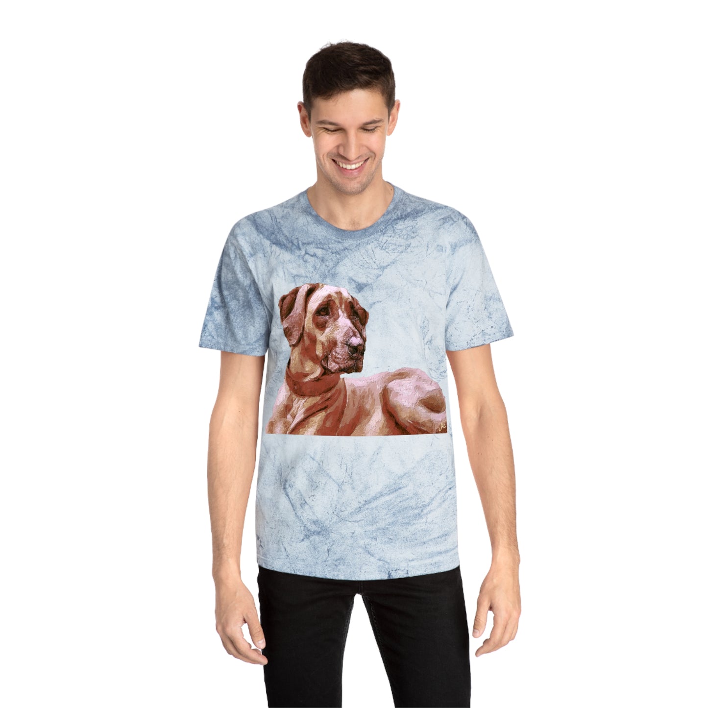 Rhodesian Ridgeback 'Thor' Unisex Cotton Color Blast T-Shirt